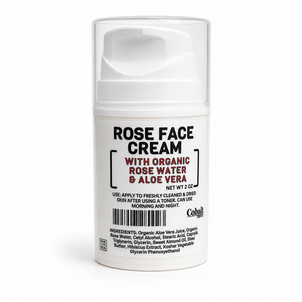 Cobalt Soap Co. Rose Face Cream