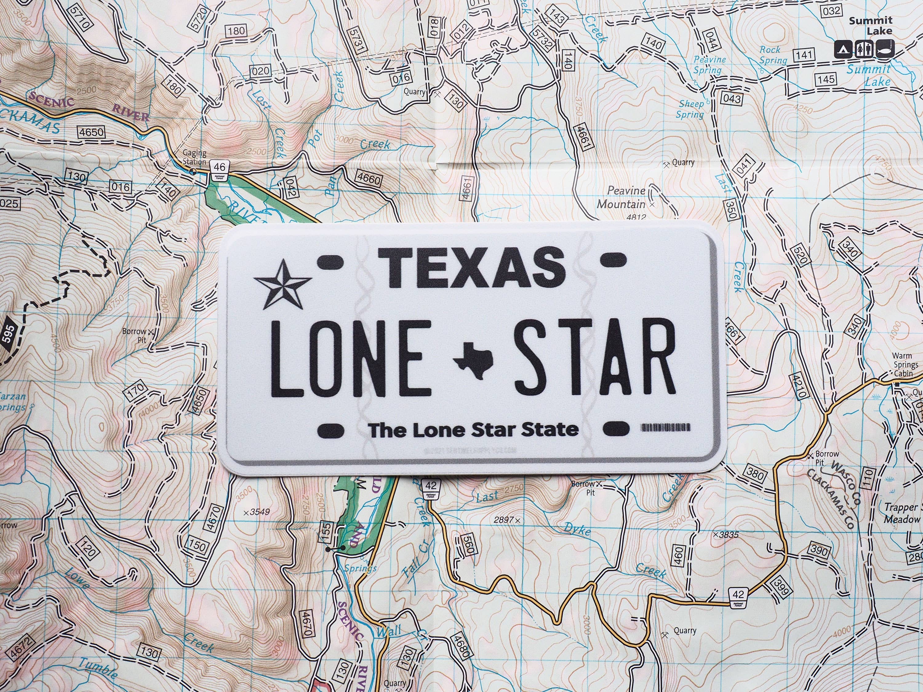 Sentinel Supply - Lone Star Texas License Plate Sticker