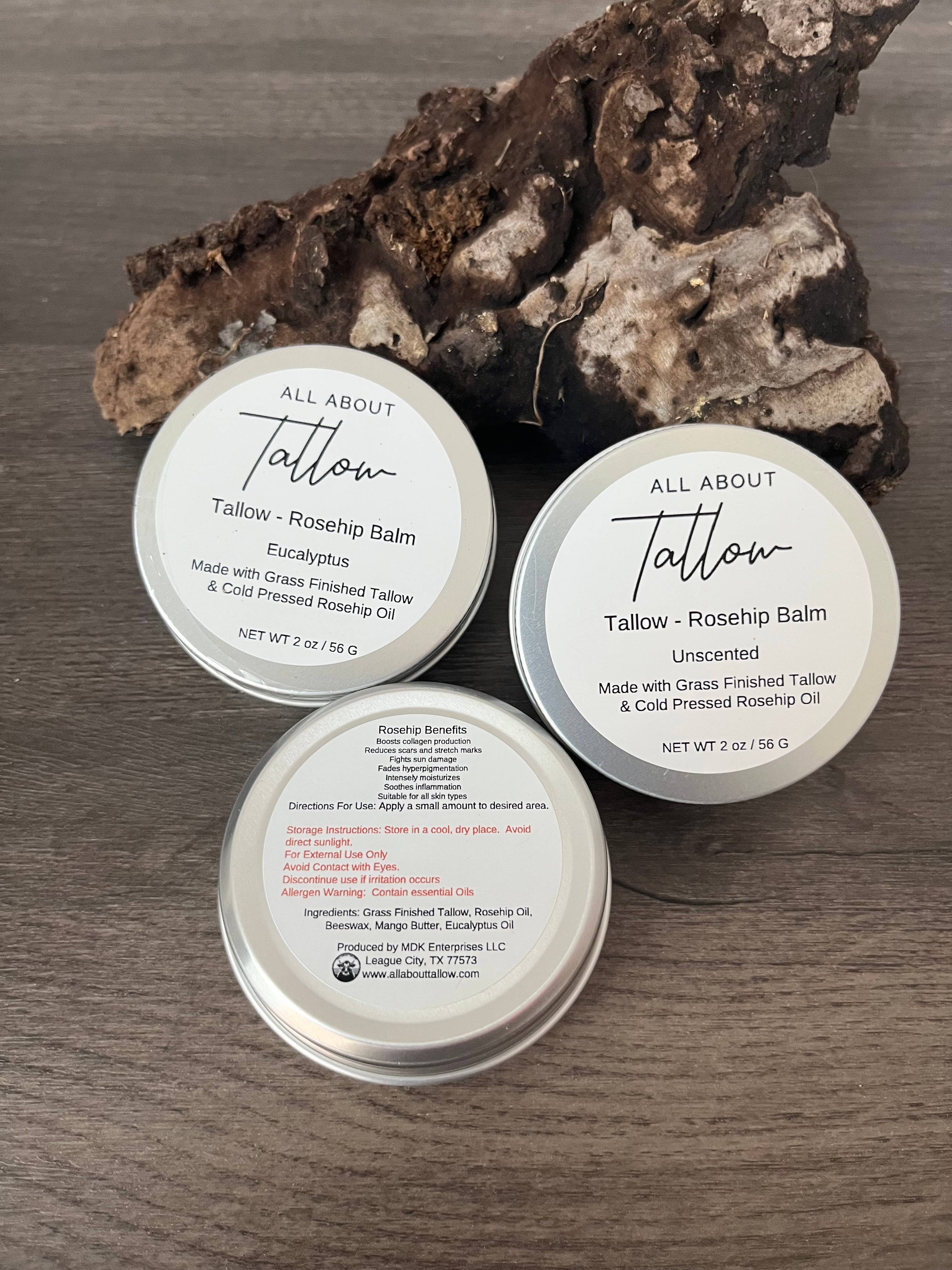 Tallow Rosehip Balm: Unscented