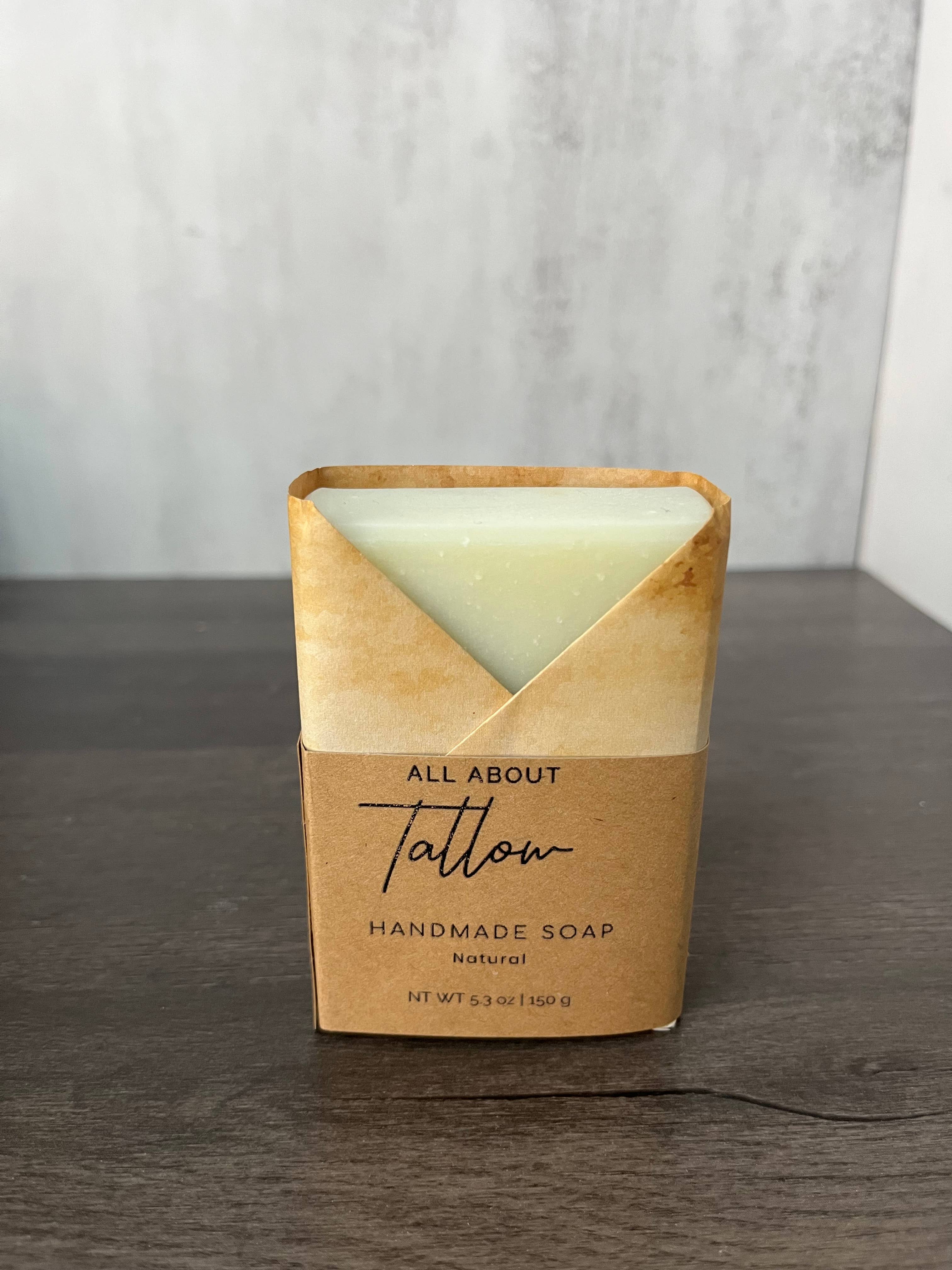 Handcrafted Tallow Soap: Unscented