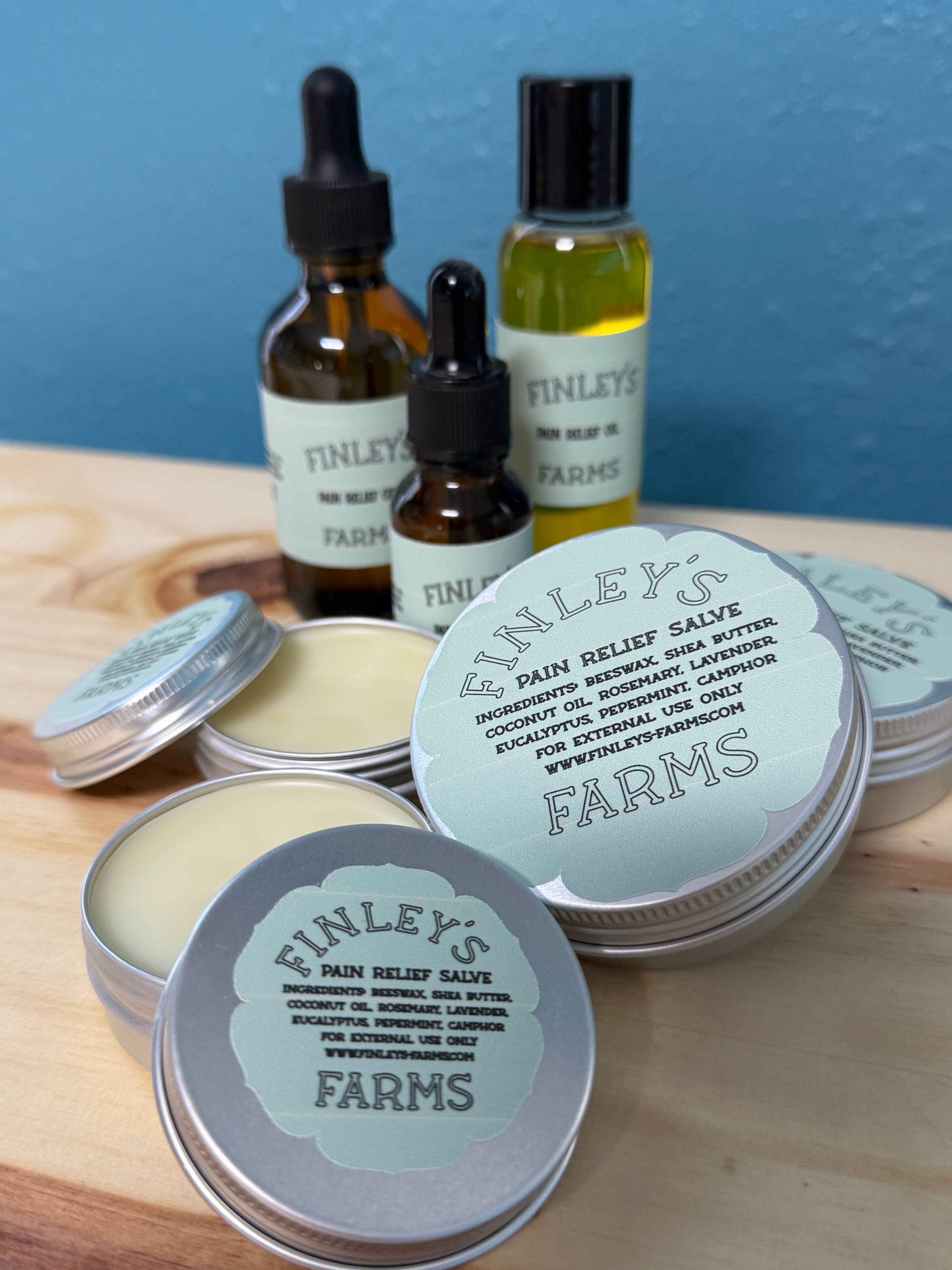 Finleys Farms - Pain Relief Topical Oils - Salves : Salve / Standard