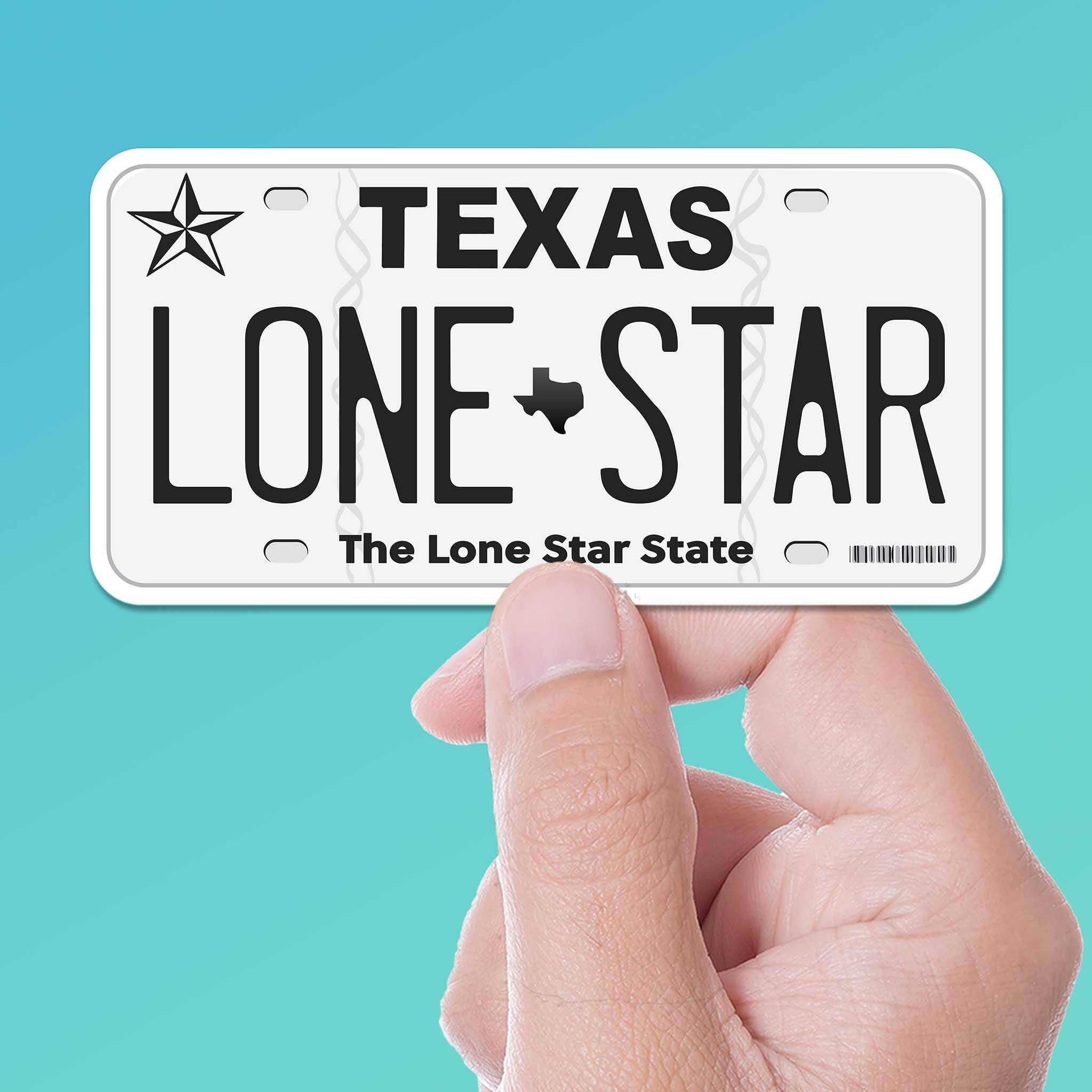 Sentinel Supply - Lone Star Texas License Plate Sticker