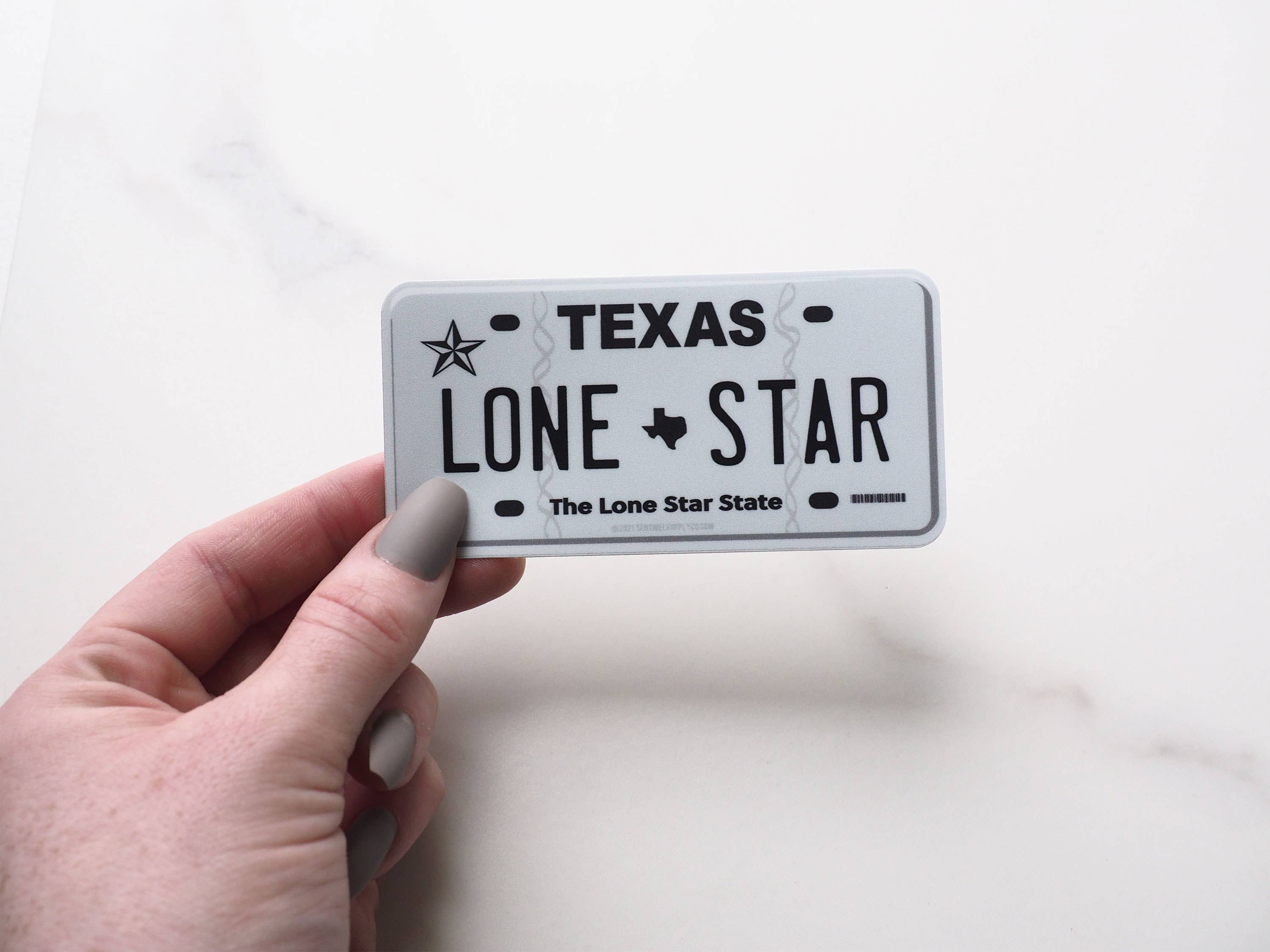 Sentinel Supply - Lone Star Texas License Plate Sticker