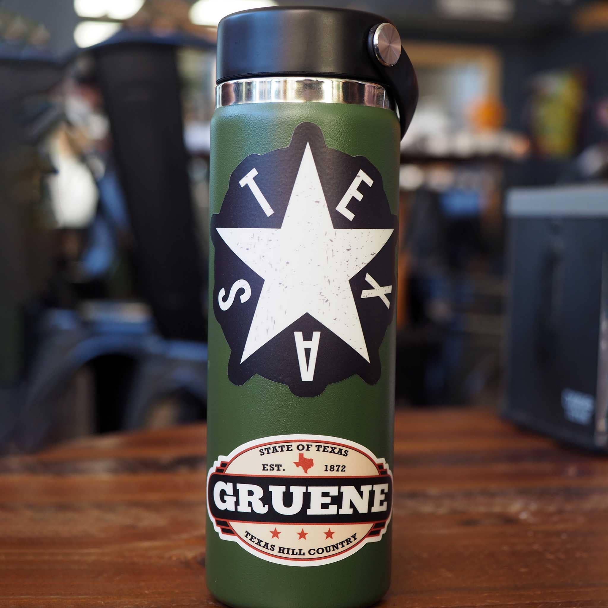 Sentinel Supply - Texas Lone Star Bumper Sticker in Black