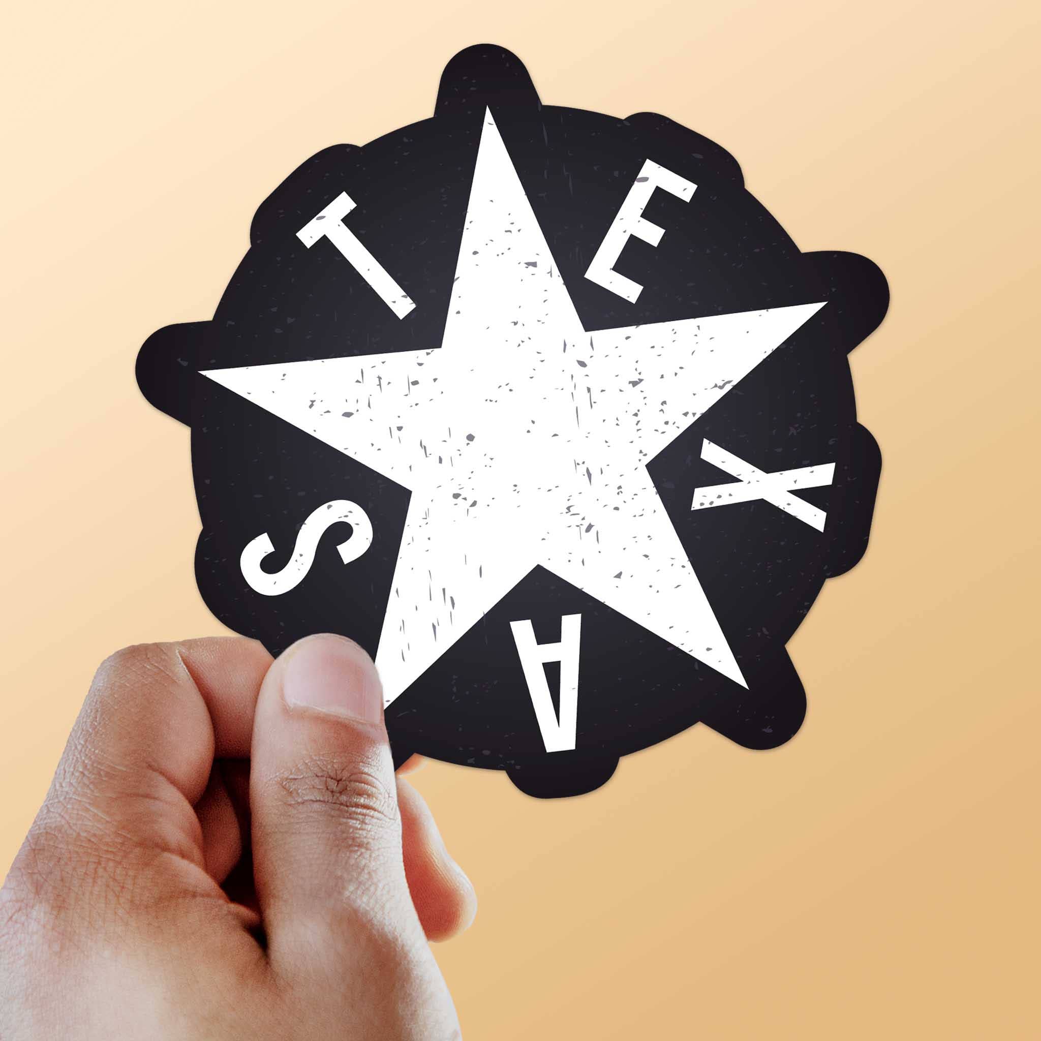 Sentinel Supply - Texas Lone Star Bumper Sticker in Black