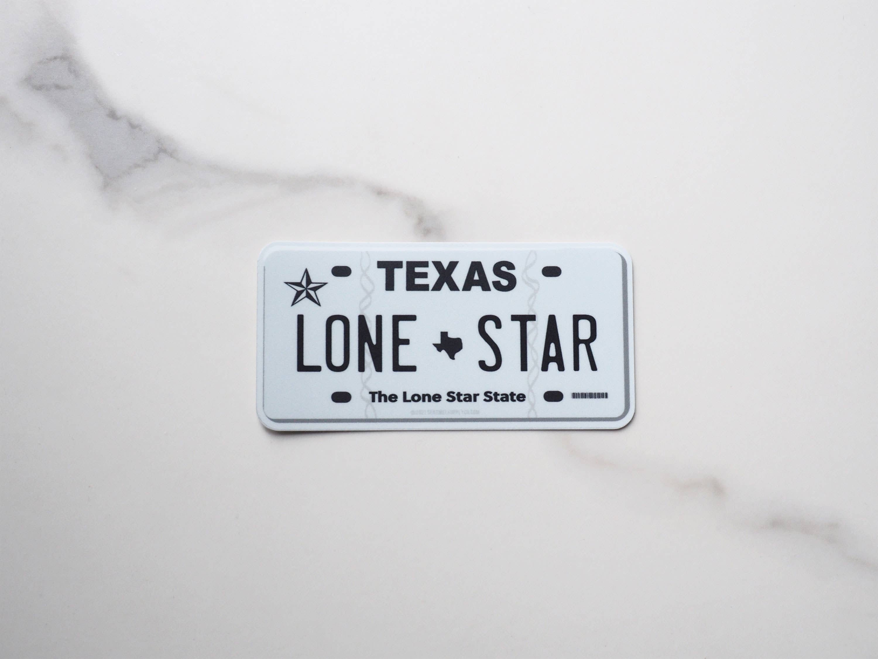 Sentinel Supply - Lone Star Texas License Plate Sticker