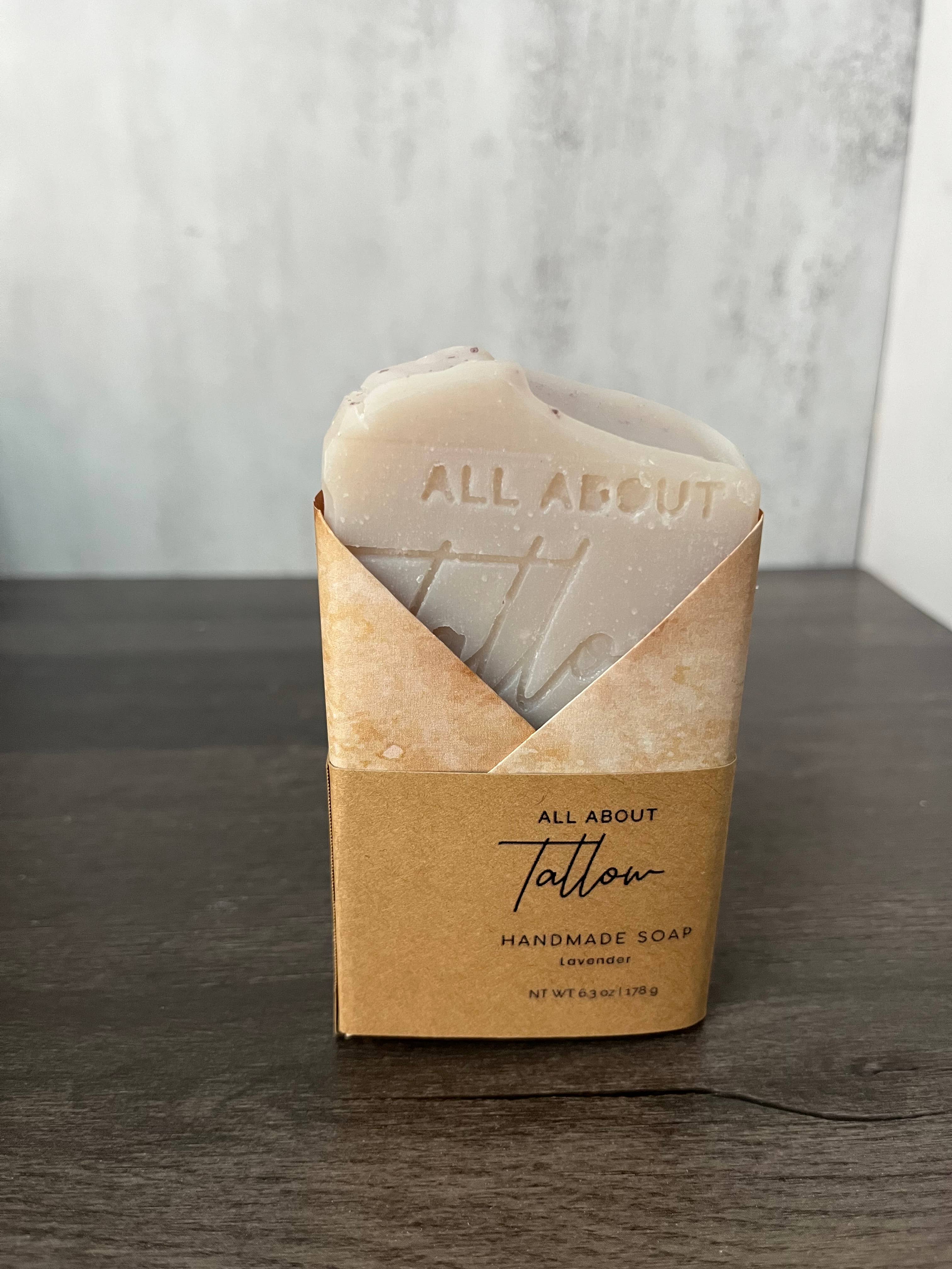 Handcrafted Tallow Soap: Sandalwood
