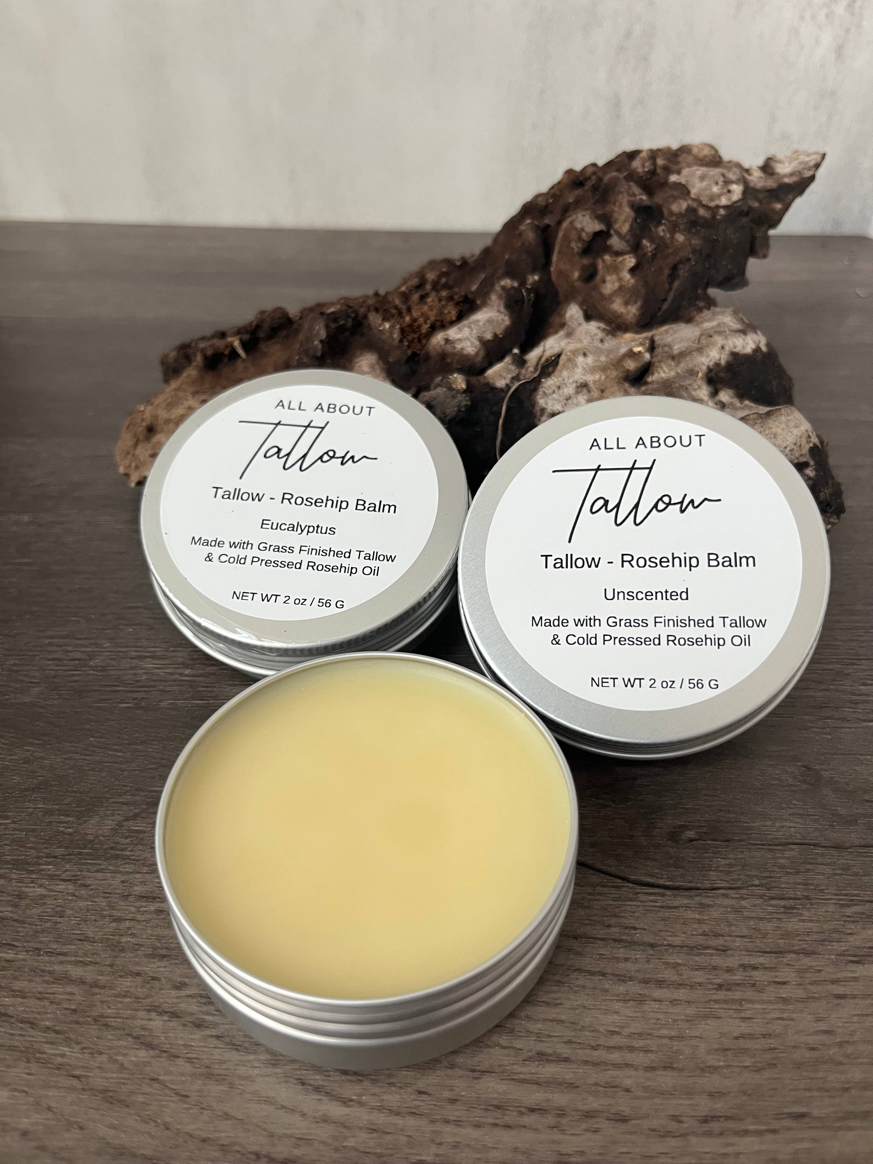 Tallow Rosehip Balm: Unscented