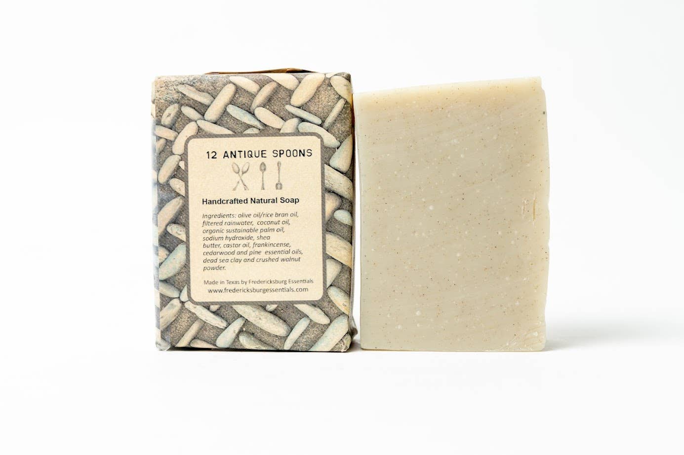 Fredericksburg Essentials - Dead Sea Clay Frankincense and Cedarwood Natural Soap Bar