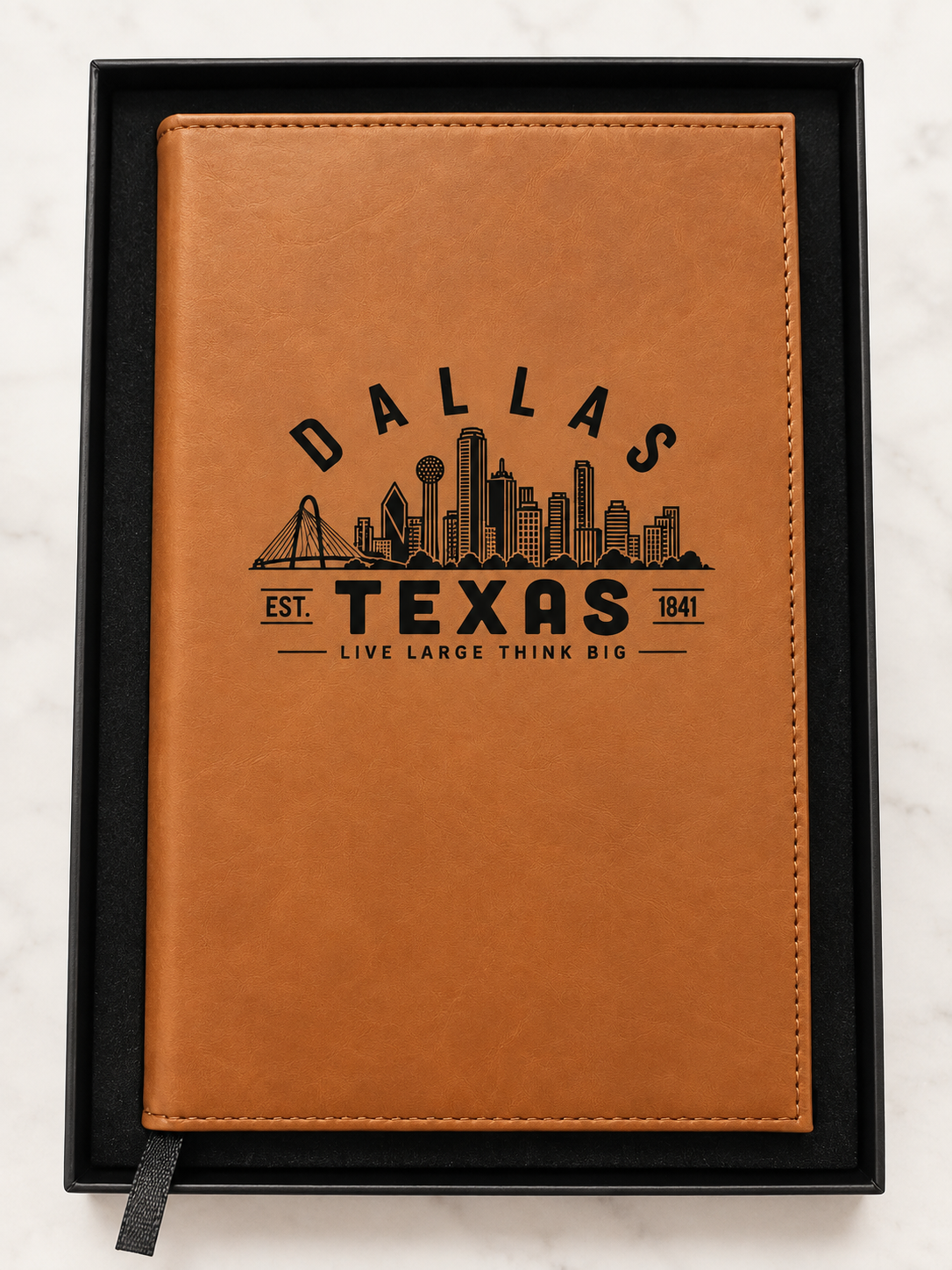 Dallas, Texas Journal Notebook - Vegan Leather