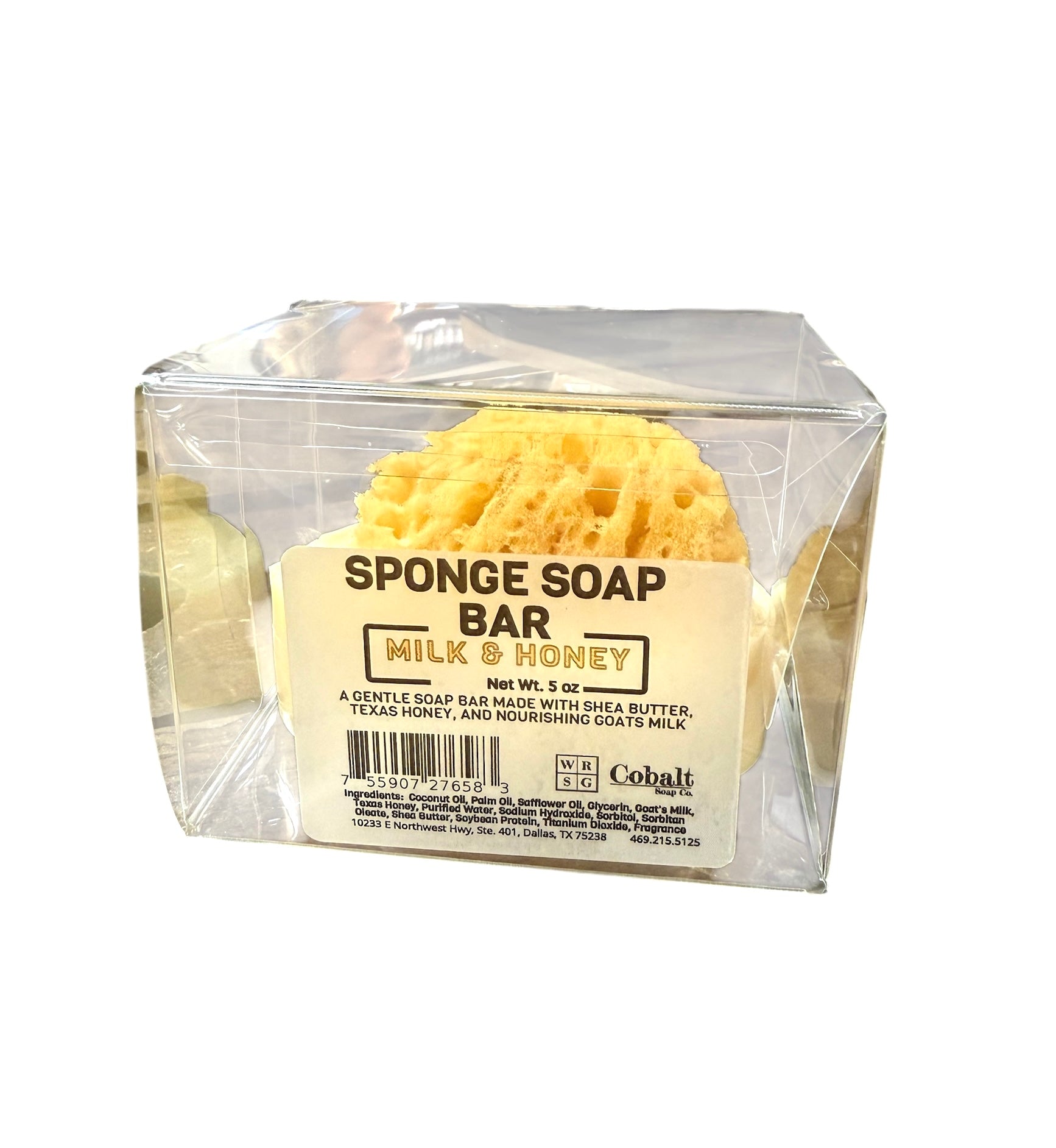 Honey, Goat’s Milk & Shea Soap with Embedded Sea Sponge