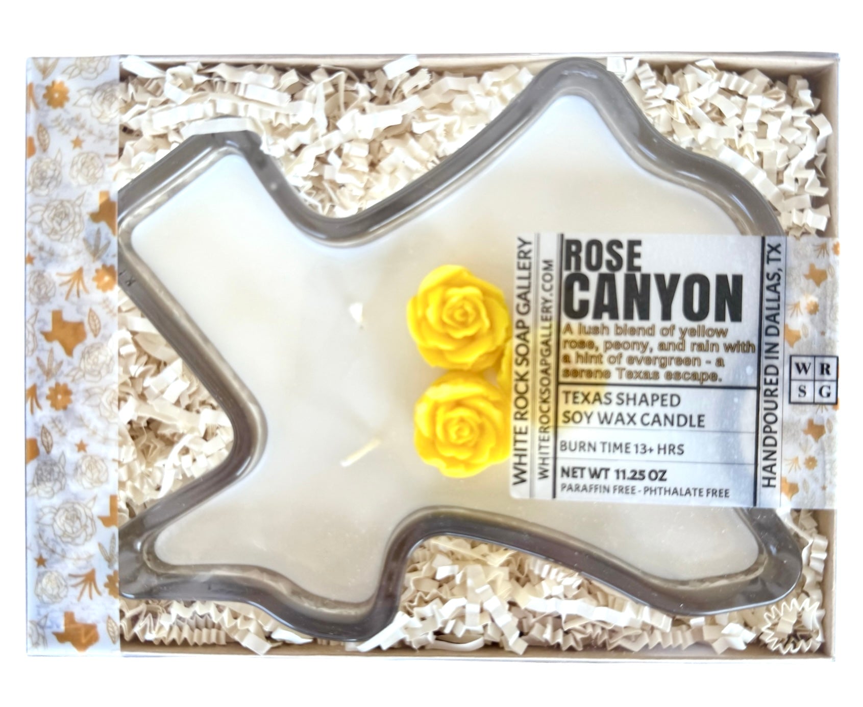 Soy Wax Candle - Texas Shaped Jar Collection