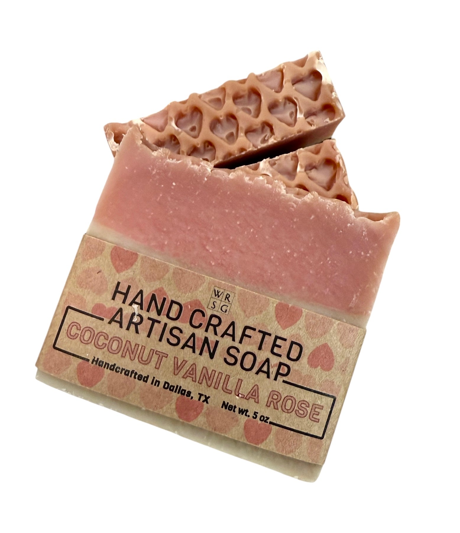 Cobalt Soap - Coconut Vanilla Rose Soap with Hearts