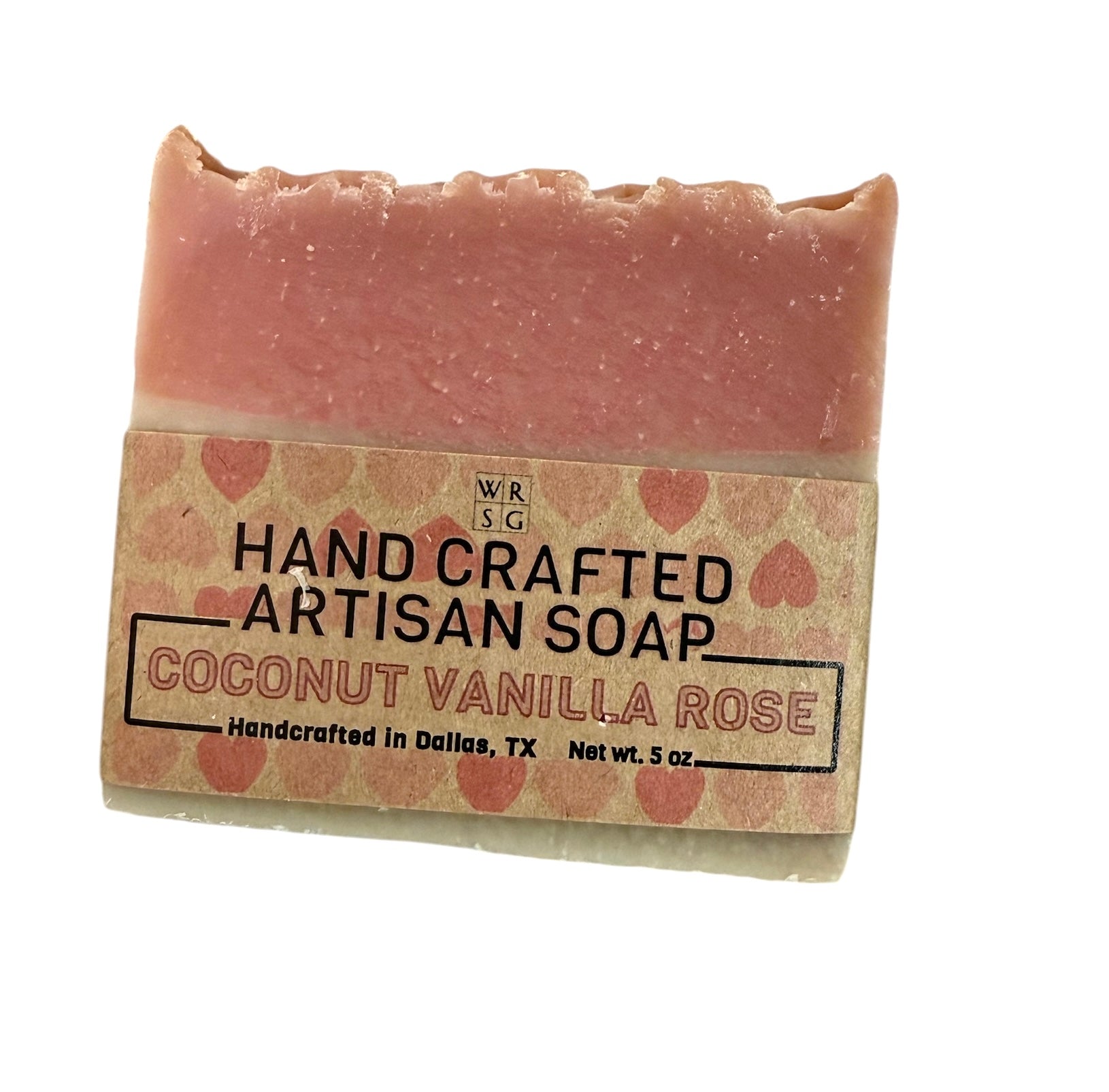 Cobalt Soap - Coconut Vanilla Rose Soap with Hearts
