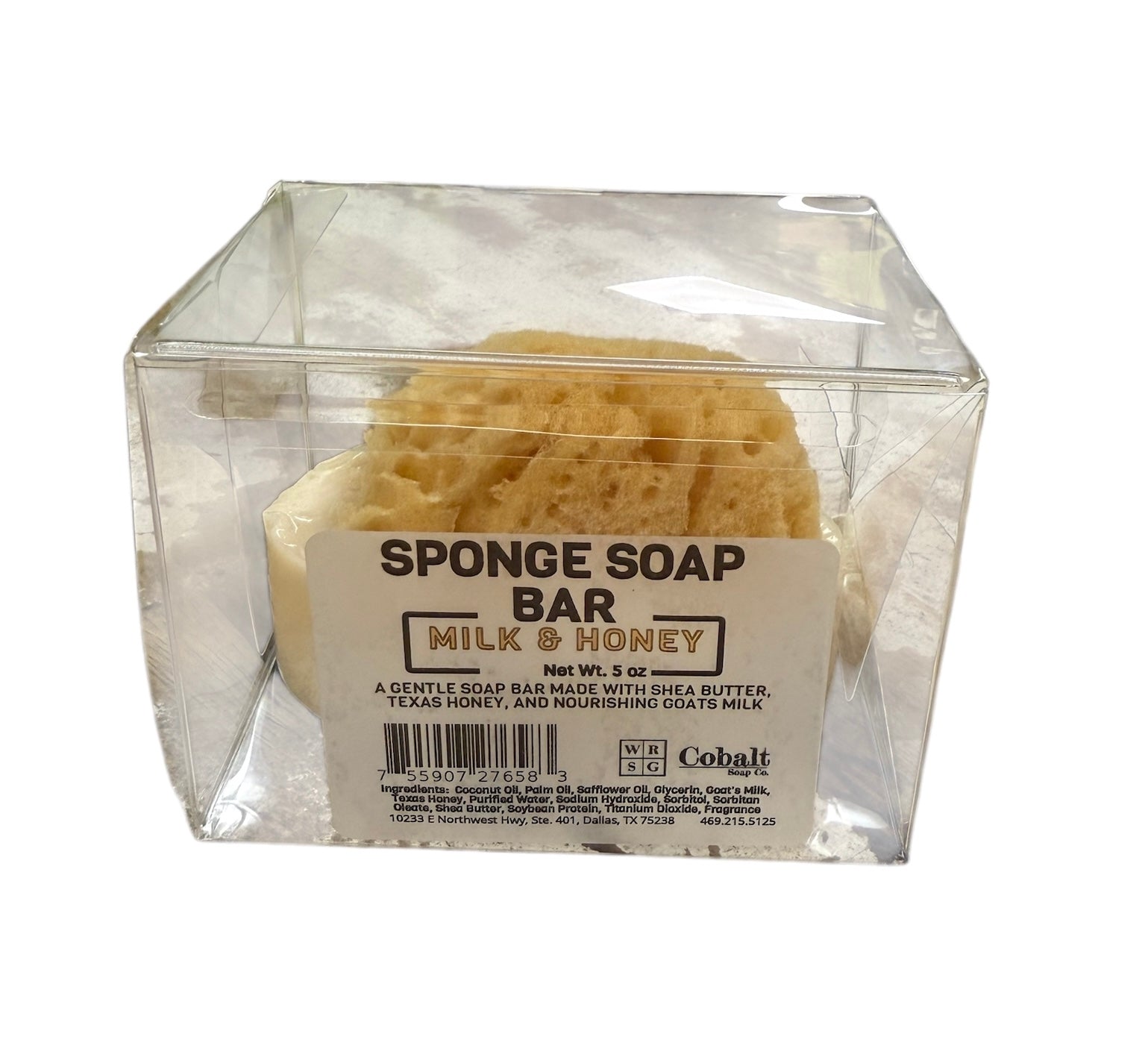 Honey, Goat’s Milk & Shea Soap with Embedded Sea Sponge