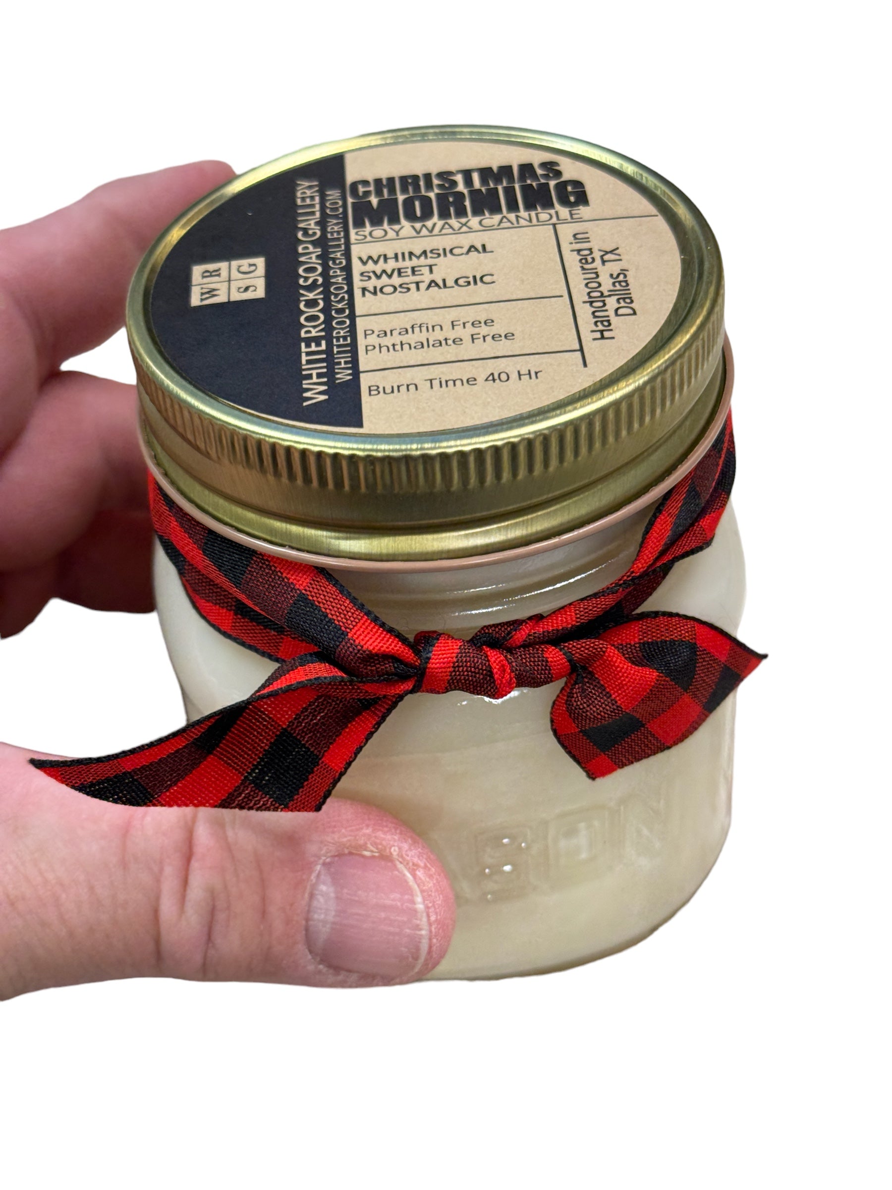 Soy Wax Candle 8 oz Mason Jar