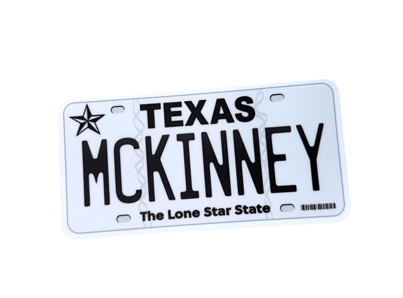 Texas License Plate Sticker: McKinney