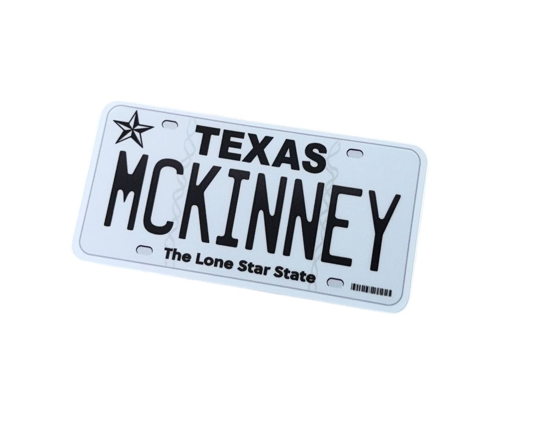 Texas License Plate Sticker: McKinney