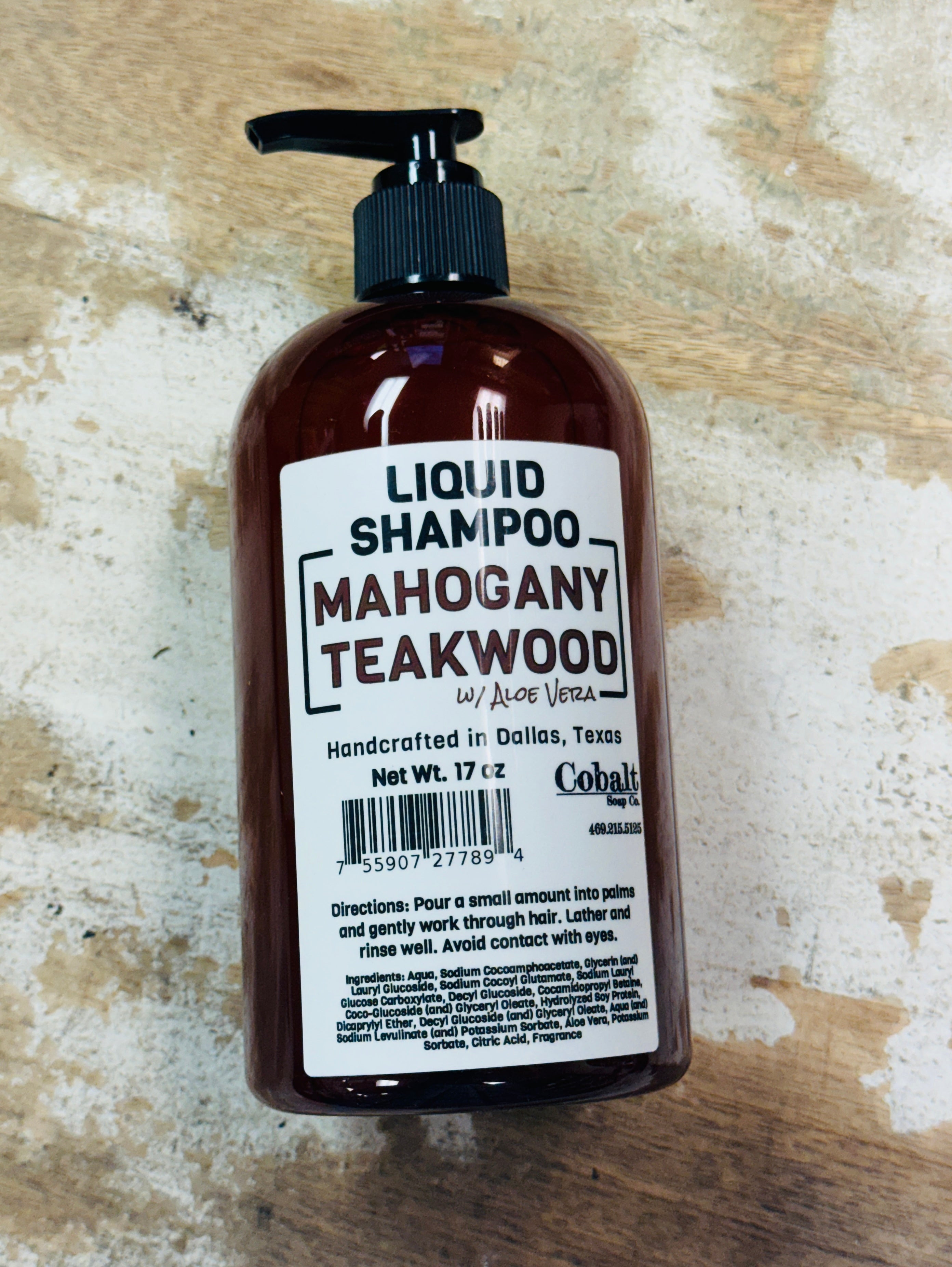 Cobalt Soap Co. Liquid Shampoo w/ Aloe Vera 17 oz