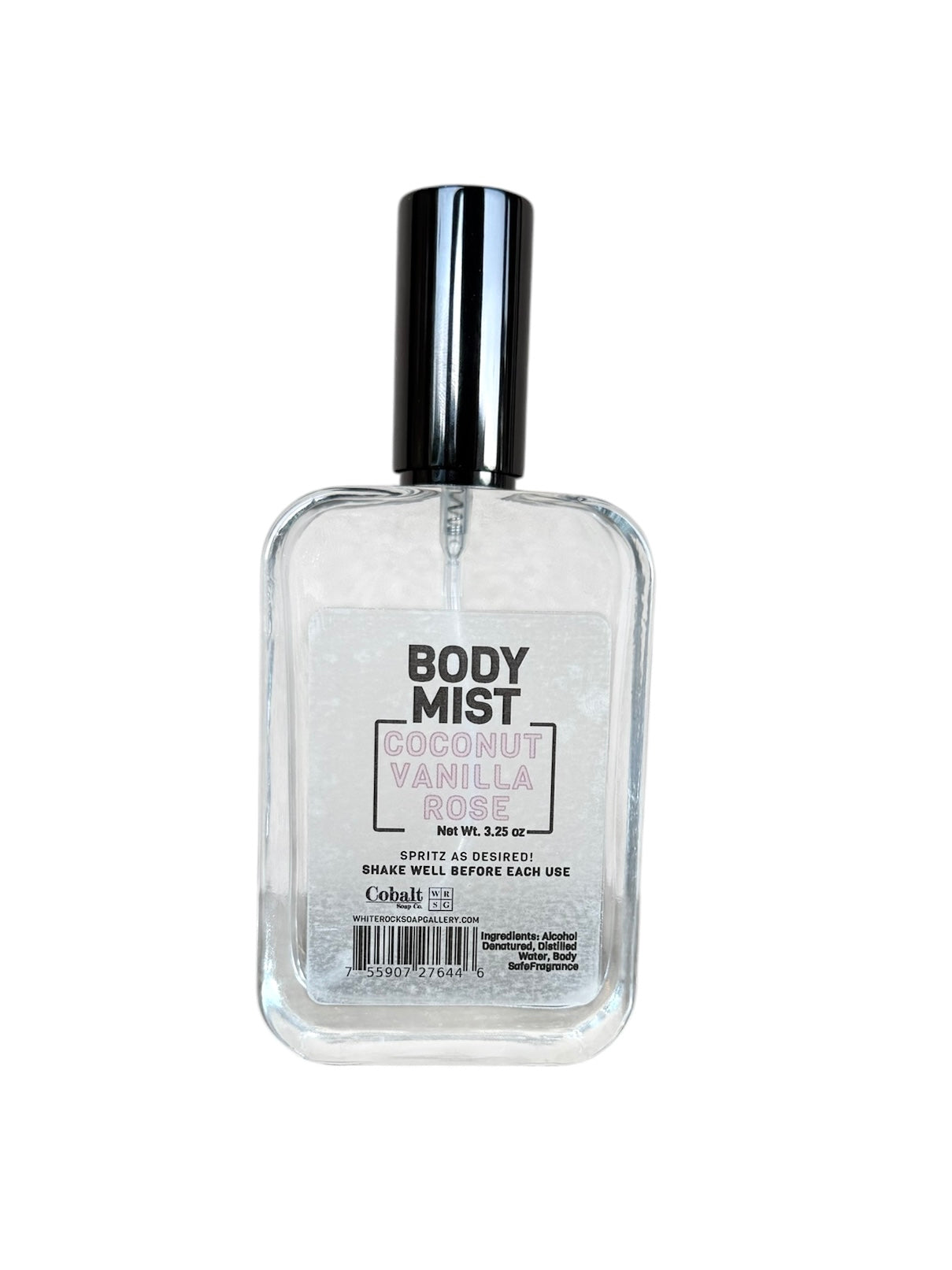 Coconut Vanilla Rose Body Mist – 3.15 oz | Cobalt Soap