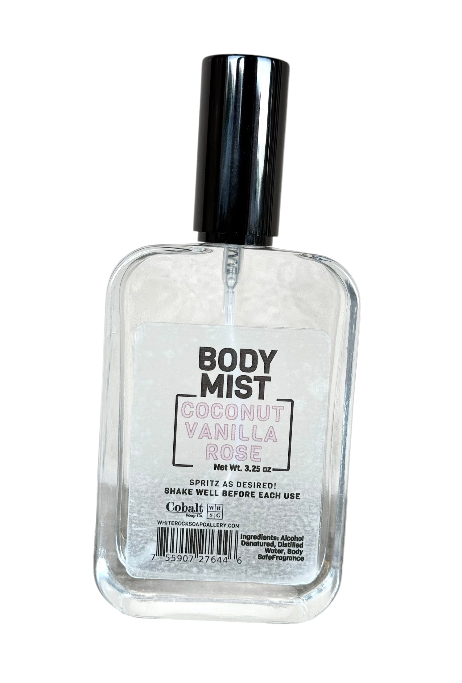 Coconut Vanilla Rose Body Mist – 3.15 oz | Cobalt Soap