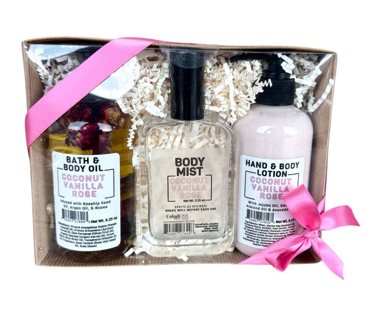 Coconut Vanilla Rose Gift Set