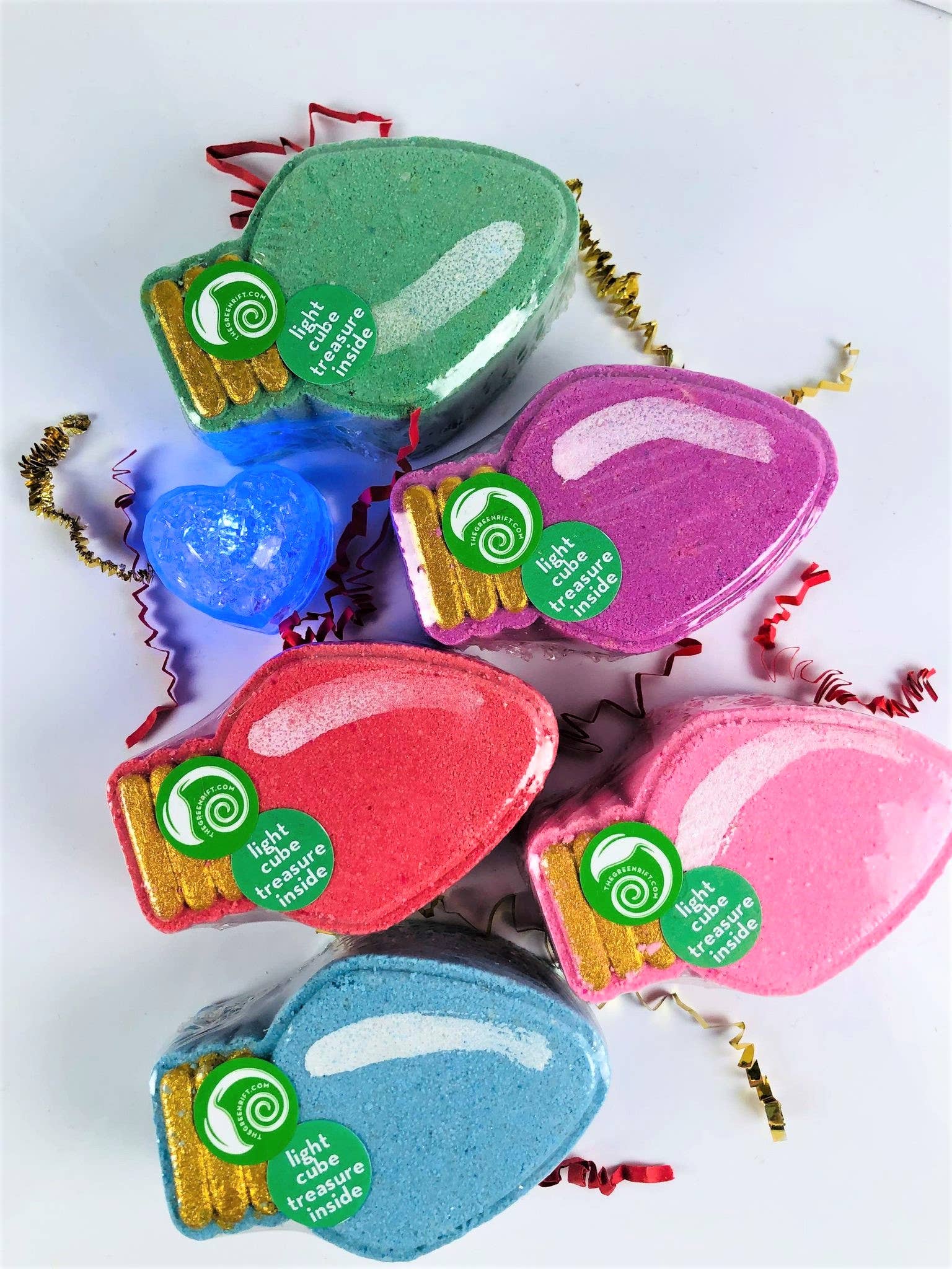 The Green Rift - Holiday Light Bath Bomb, Treasure, Holiday, Seasonal: Purple