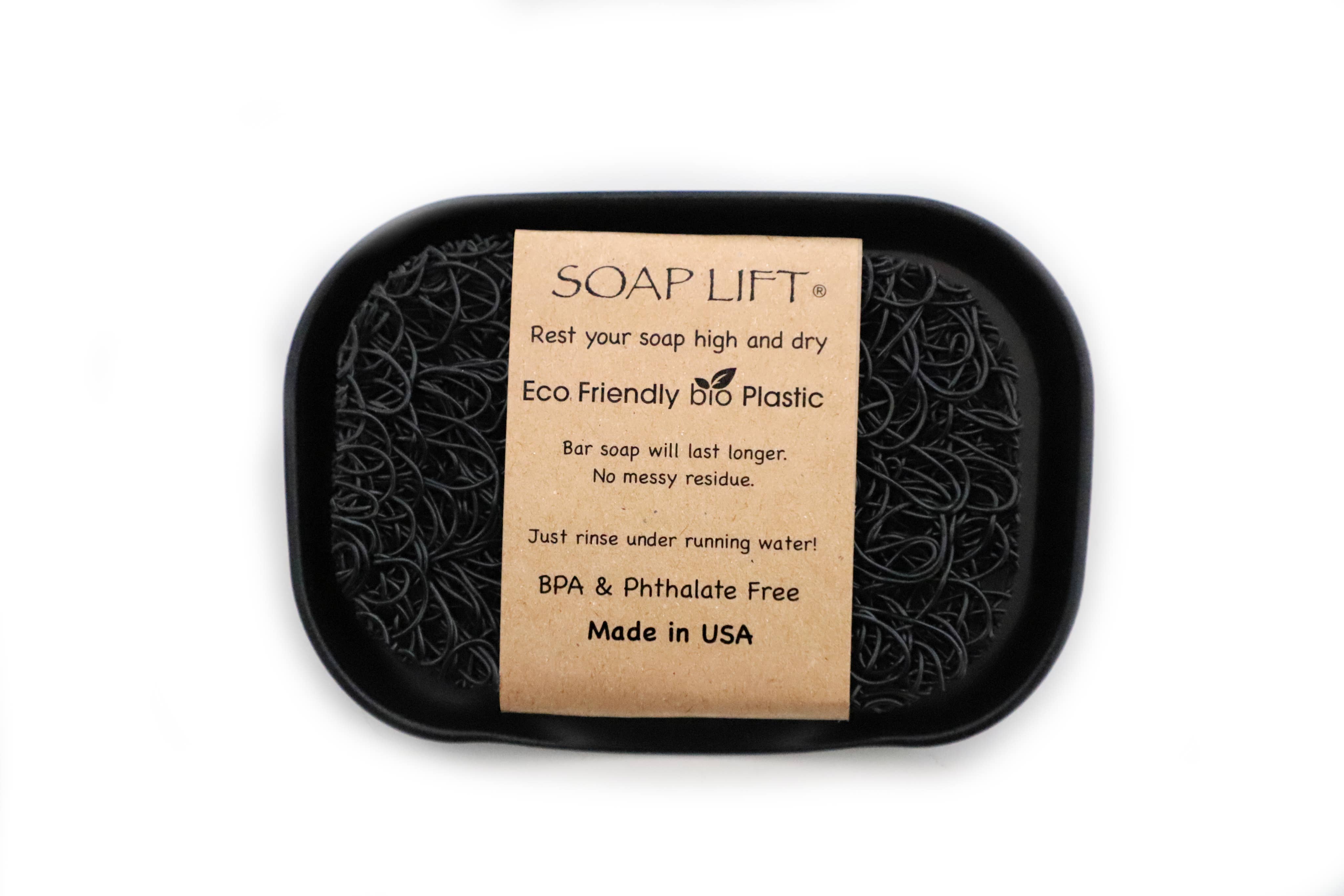 Balck Waterfall Soap Dish Set