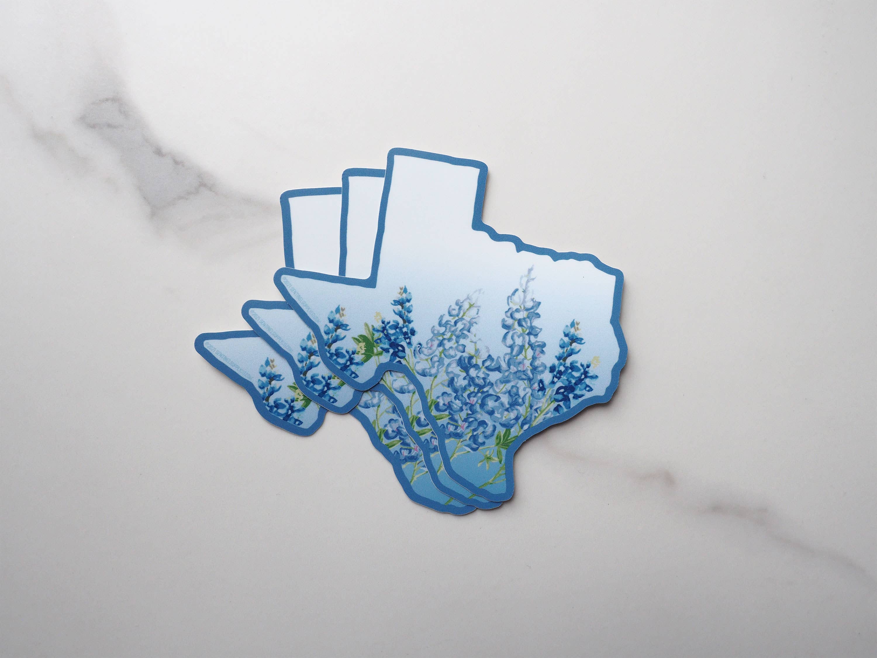 Sentinel Supply - Texas Bluebonnets Decal, Texas Bumper Sticker: Small - 3"
