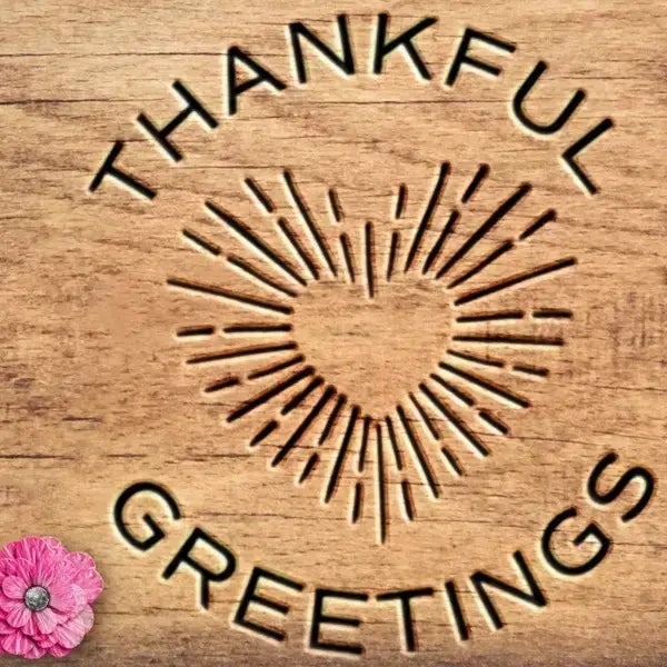 Thankful Greetings - 2” Matches in Mini Cloche - XOXO Black Design: Cherry Red