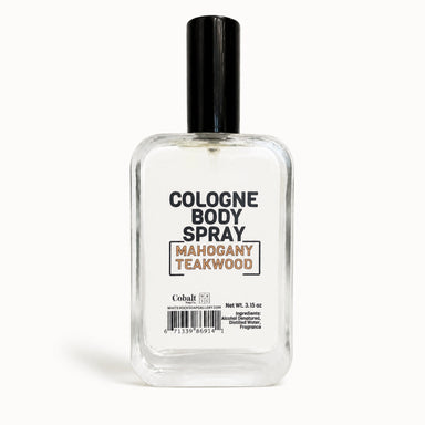 Cobalt Soap Co. Spray Cologne - Mahogany Teakwood by Cobalt Soap available from White Rock Soap Gallery in Dallas