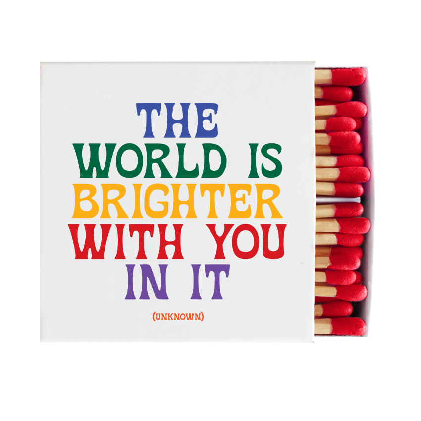Quotable - Matchboxes - X321 - World Is Brighter (Unknown)