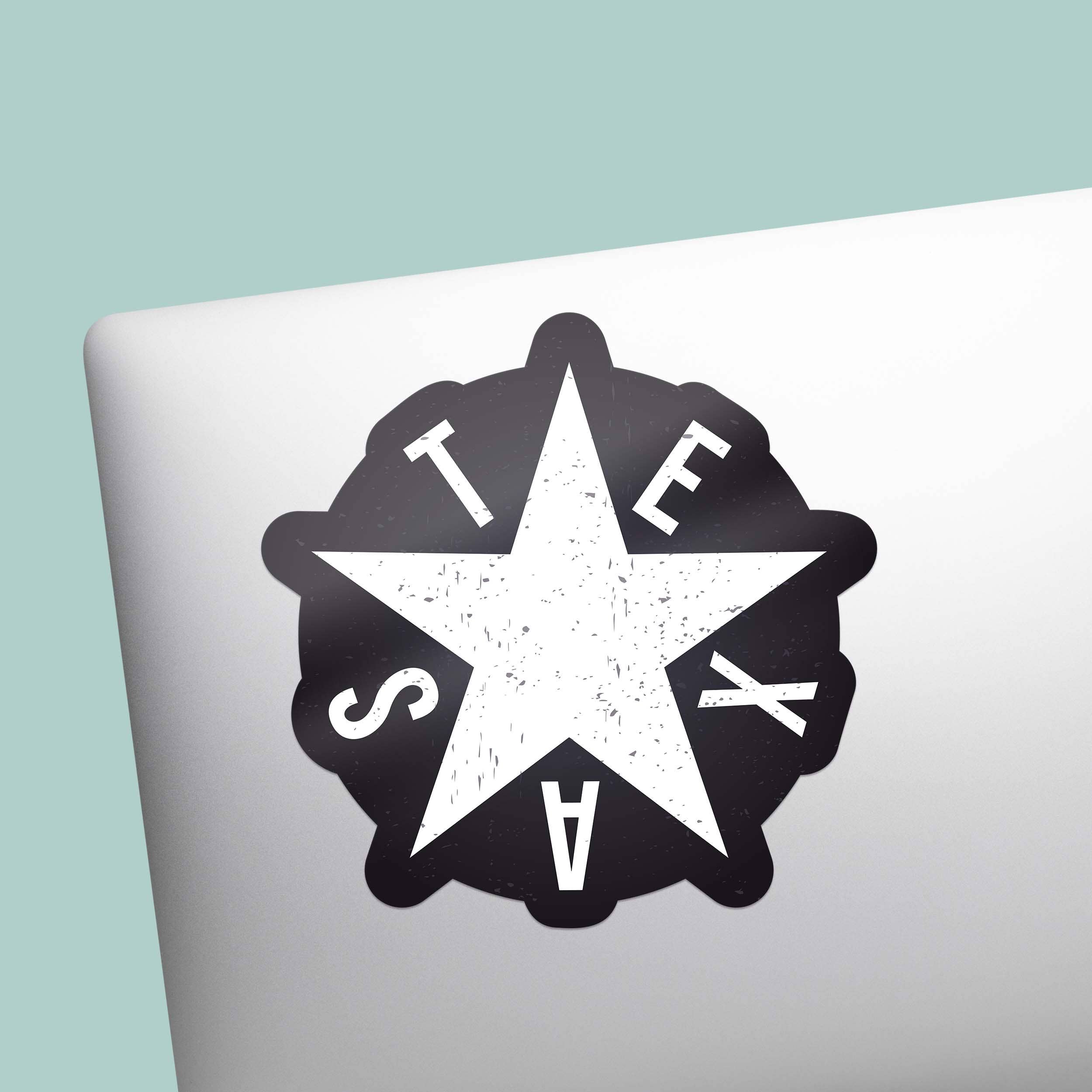 Sentinel Supply - Texas Lone Star Bumper Sticker in Black