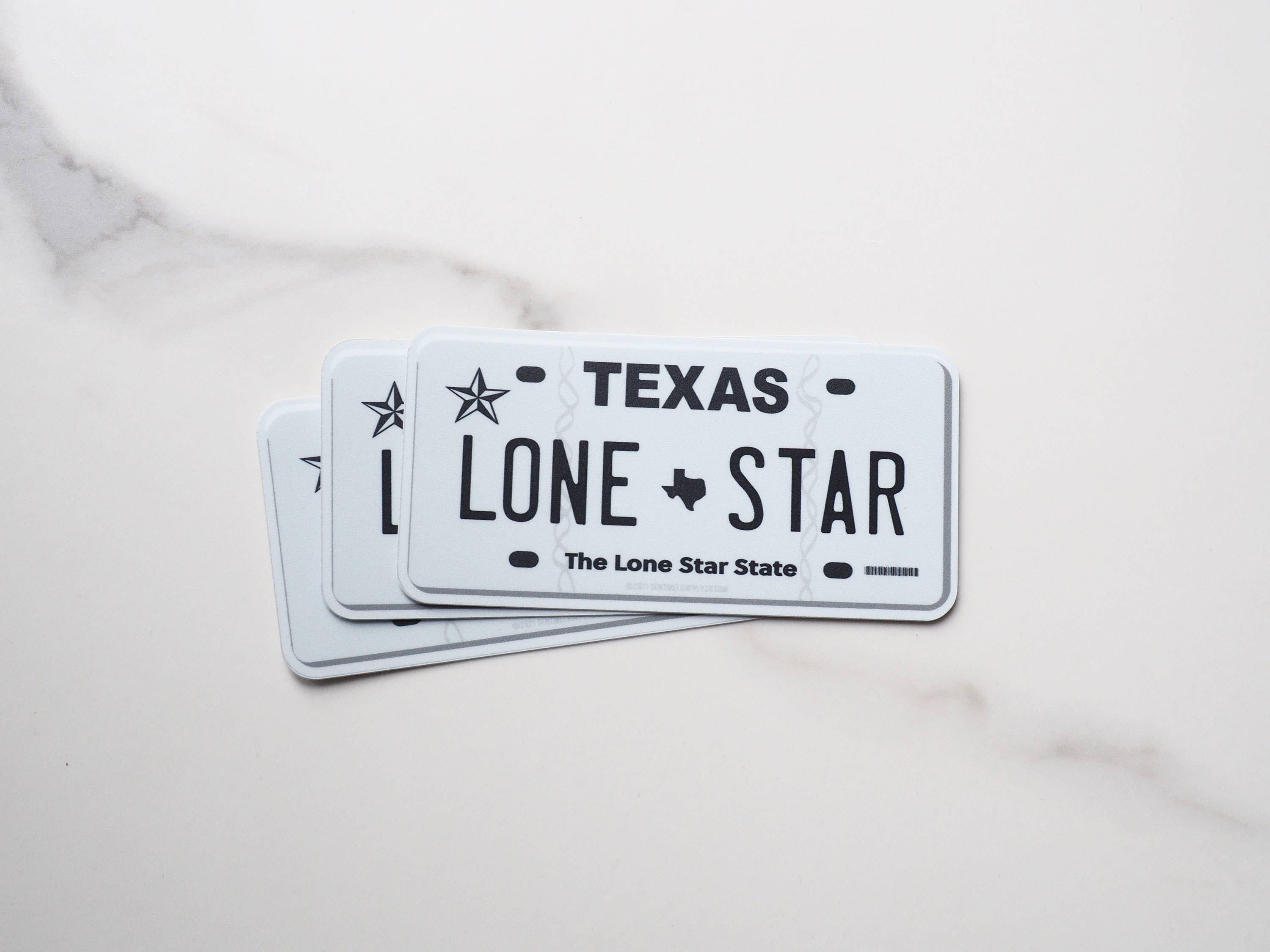 Sentinel Supply - Lone Star Texas License Plate Sticker