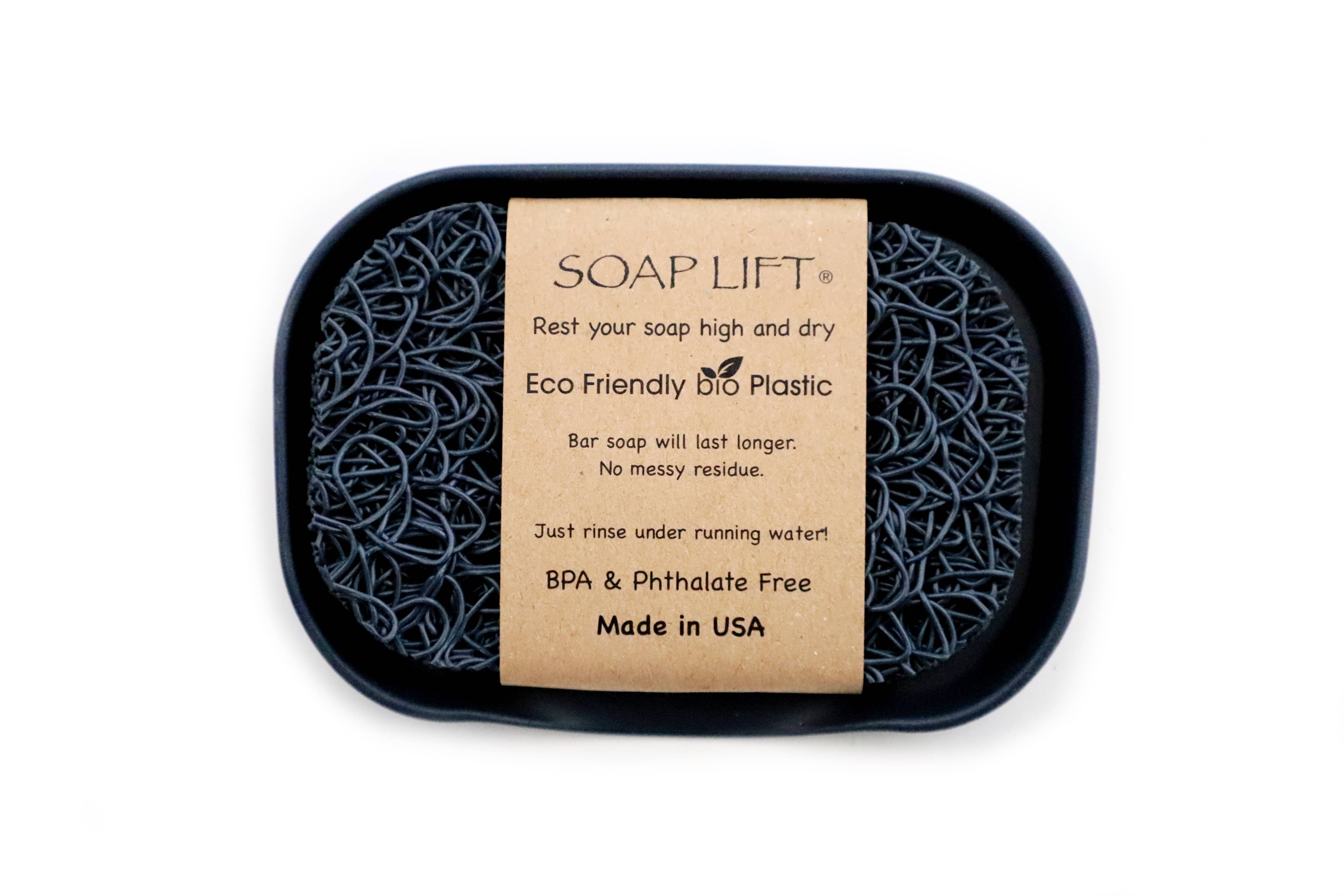 Gray Waterfall Soap Dish Set