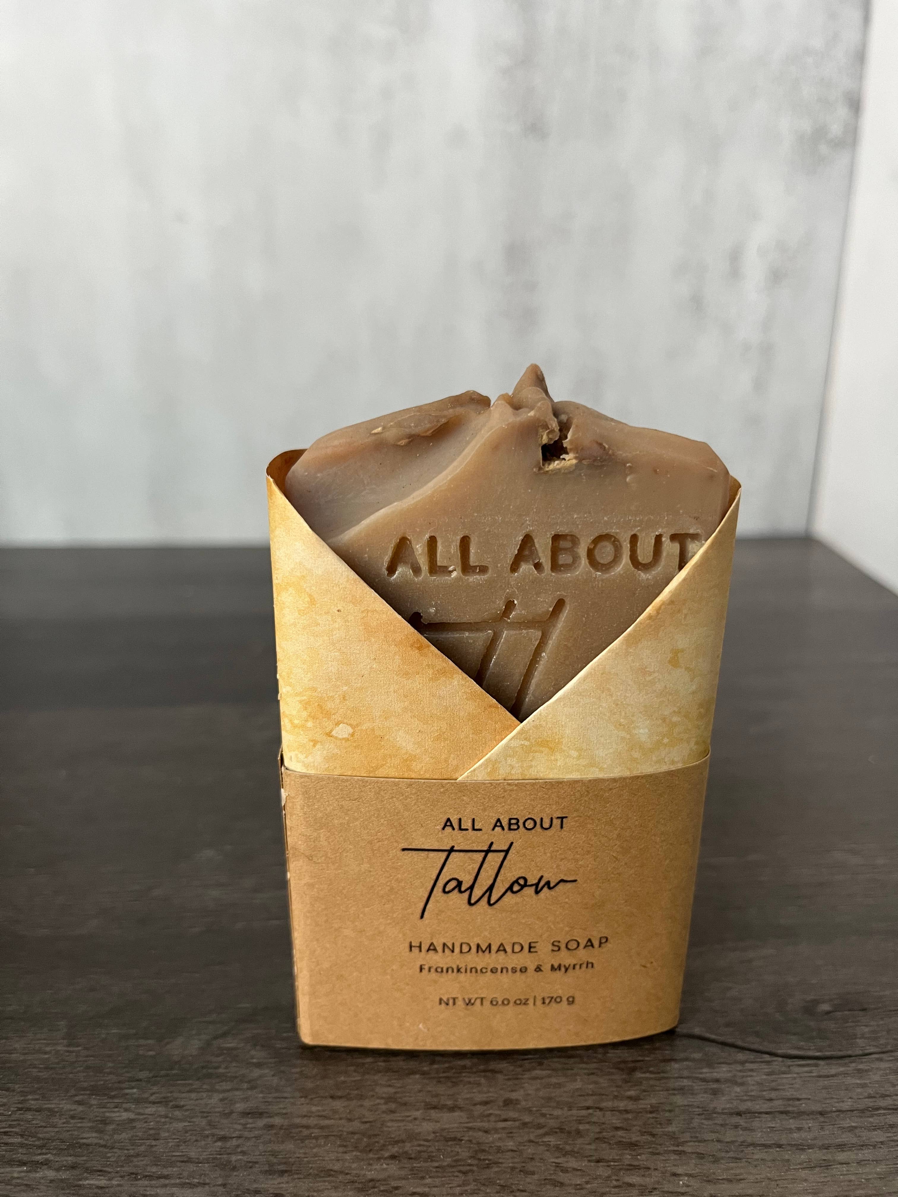 Handcrafted Tallow Soap: Sandalwood