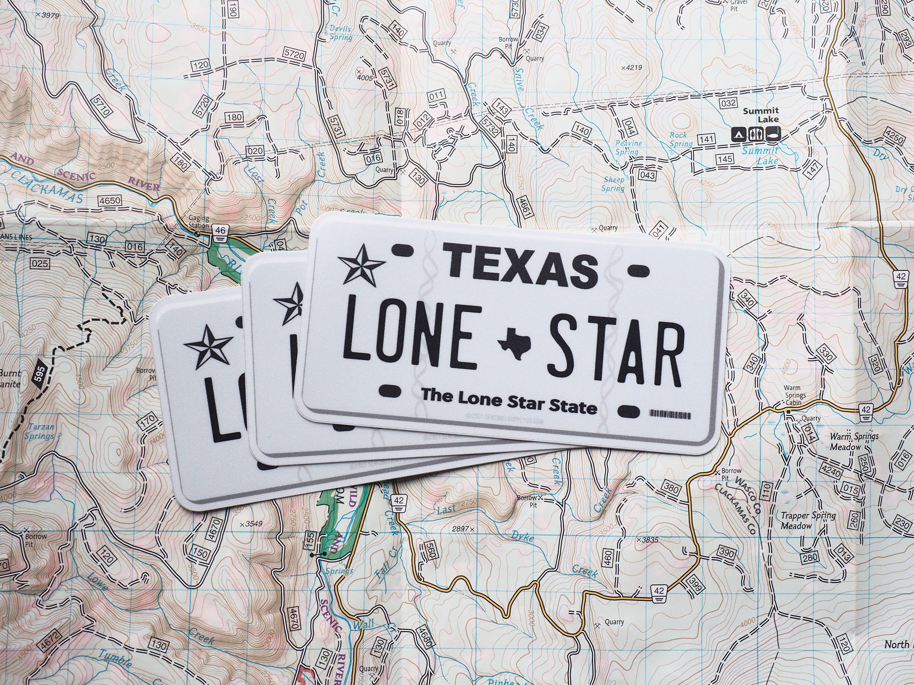 Sentinel Supply - Lone Star Texas License Plate Sticker