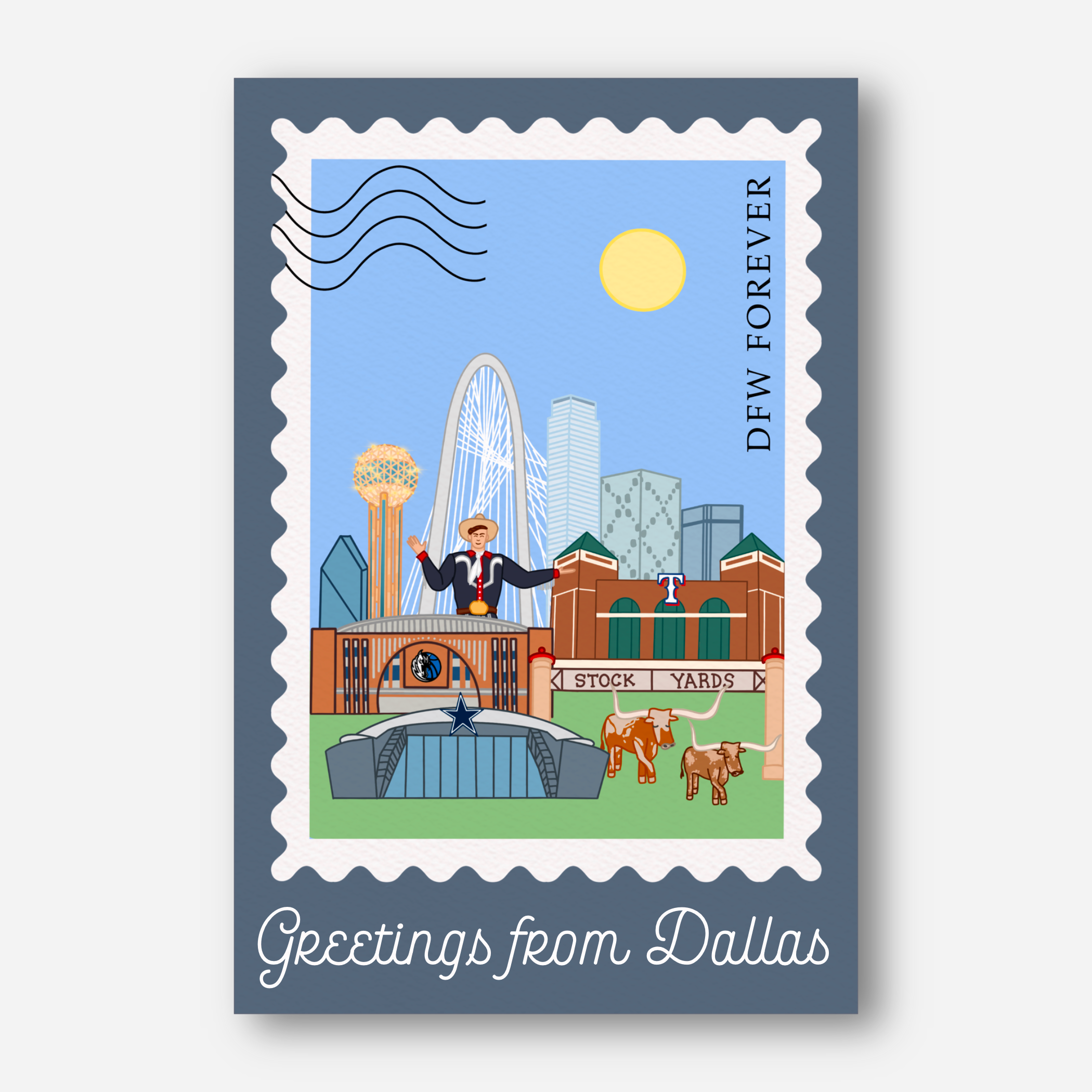 Greetings from Dallas Postcard