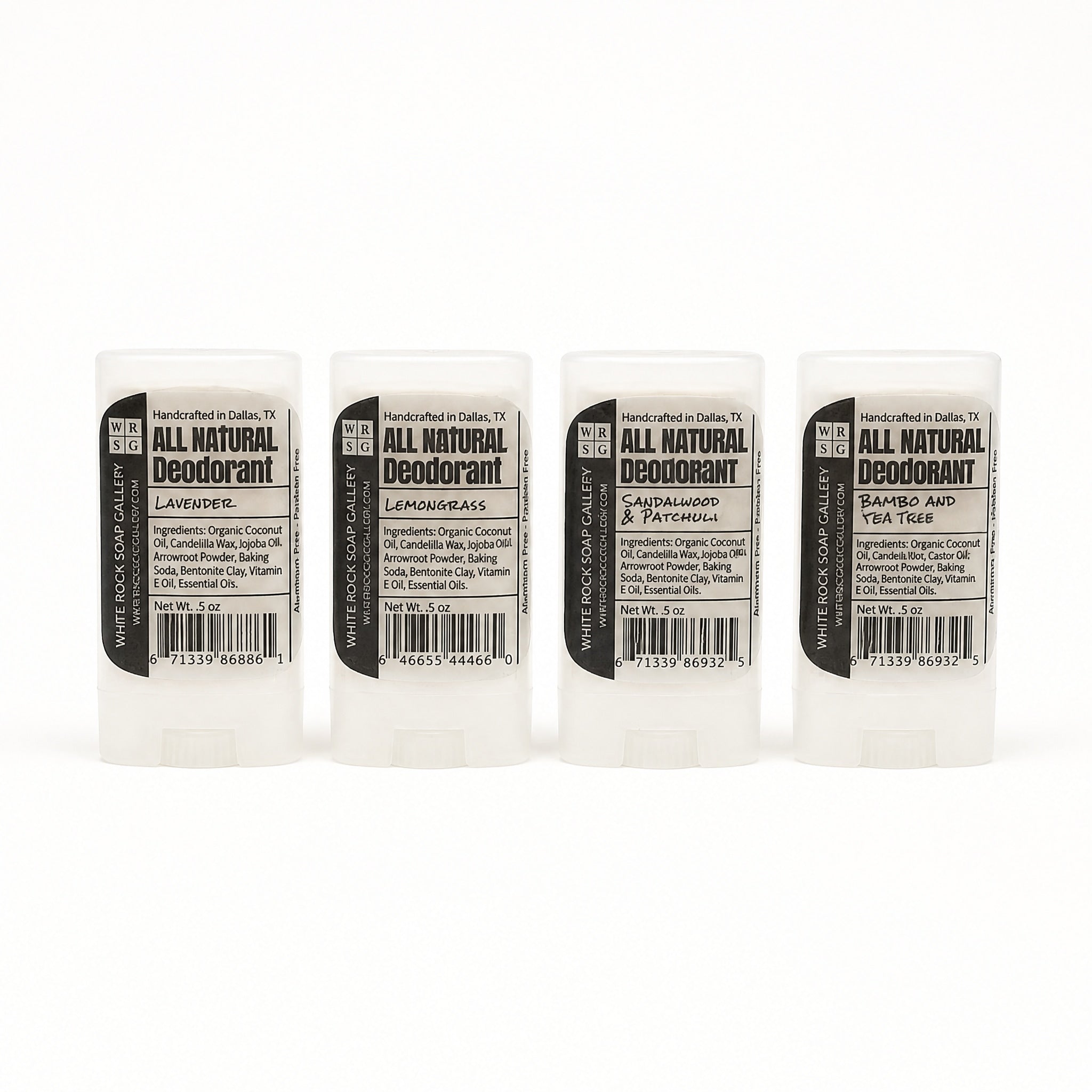 Mini Aluminum Free Deodorant by White Rock Soap Gallery available from White Rock Soap Gallery in Dallas