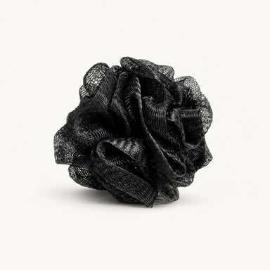 Mini Bath Mesh Pouf - Black by WRSG Accessories available from White Rock Soap Gallery in Dallas