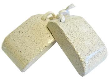 Pumice Large Curved on Rope