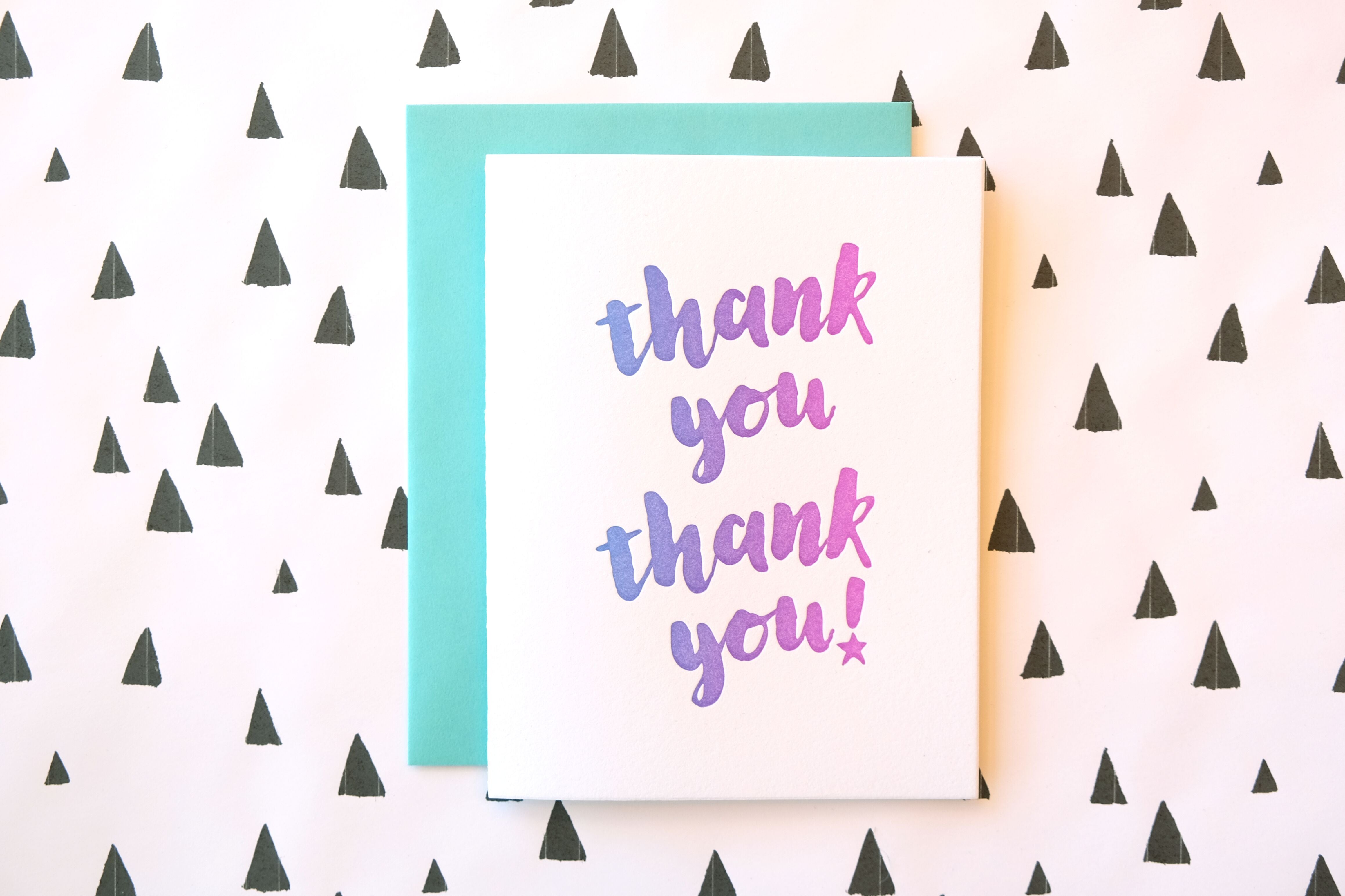 Harken Press - Thank You Ombre Card