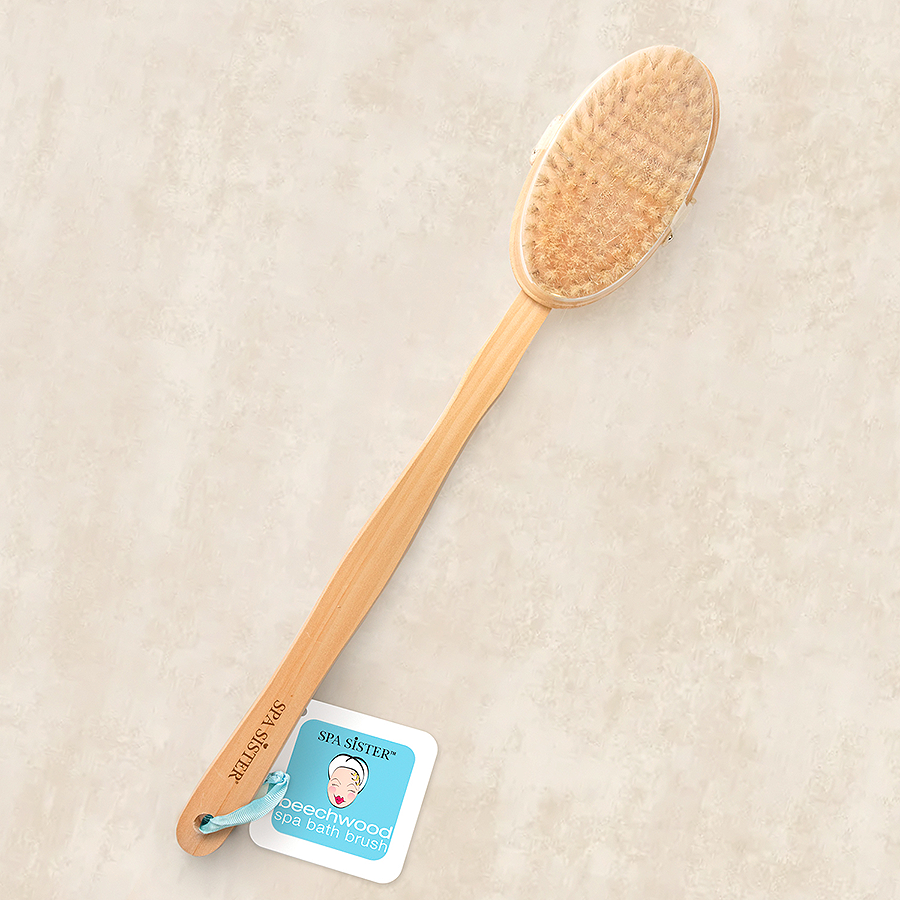 Bath Accessories Company  - Long Wooden Bath Brush - Detachable