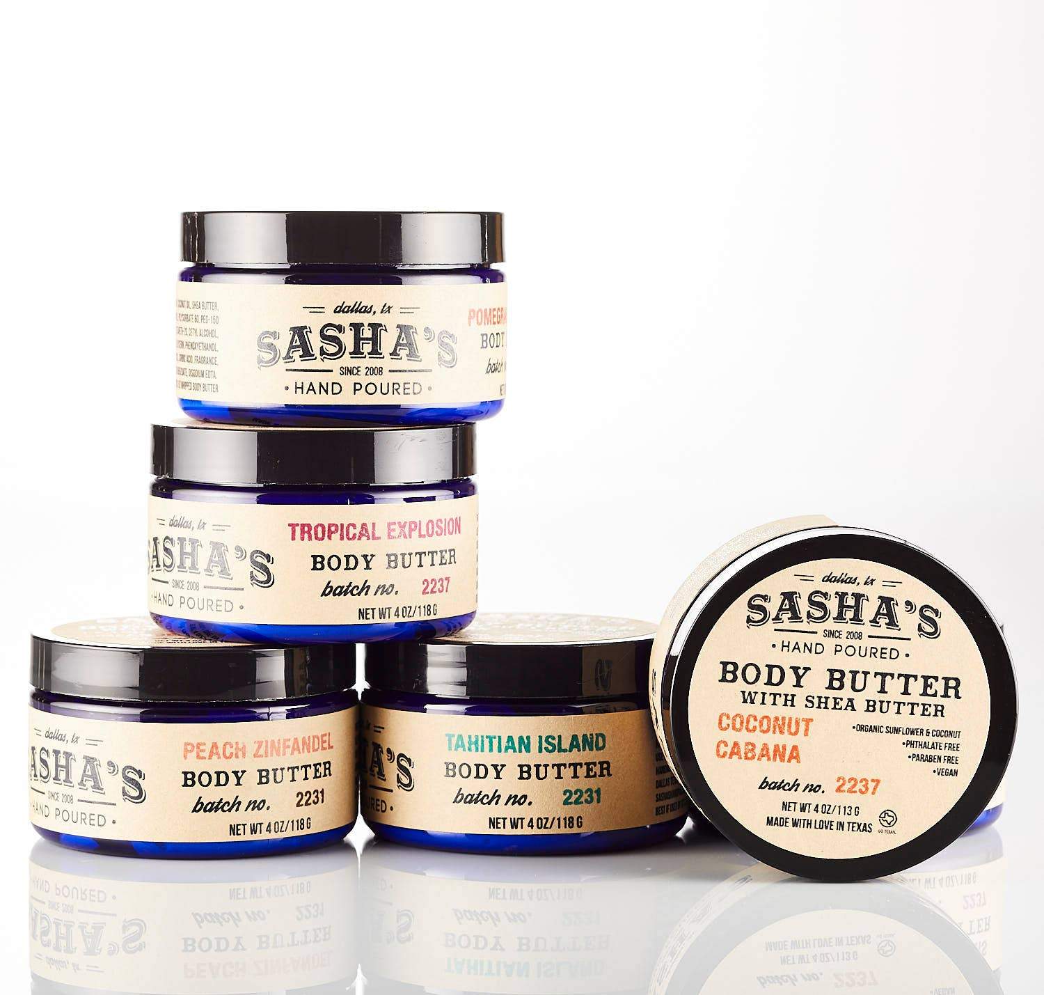 Sasha's Hand Poured Bath and Body - Body Butter 4 oz