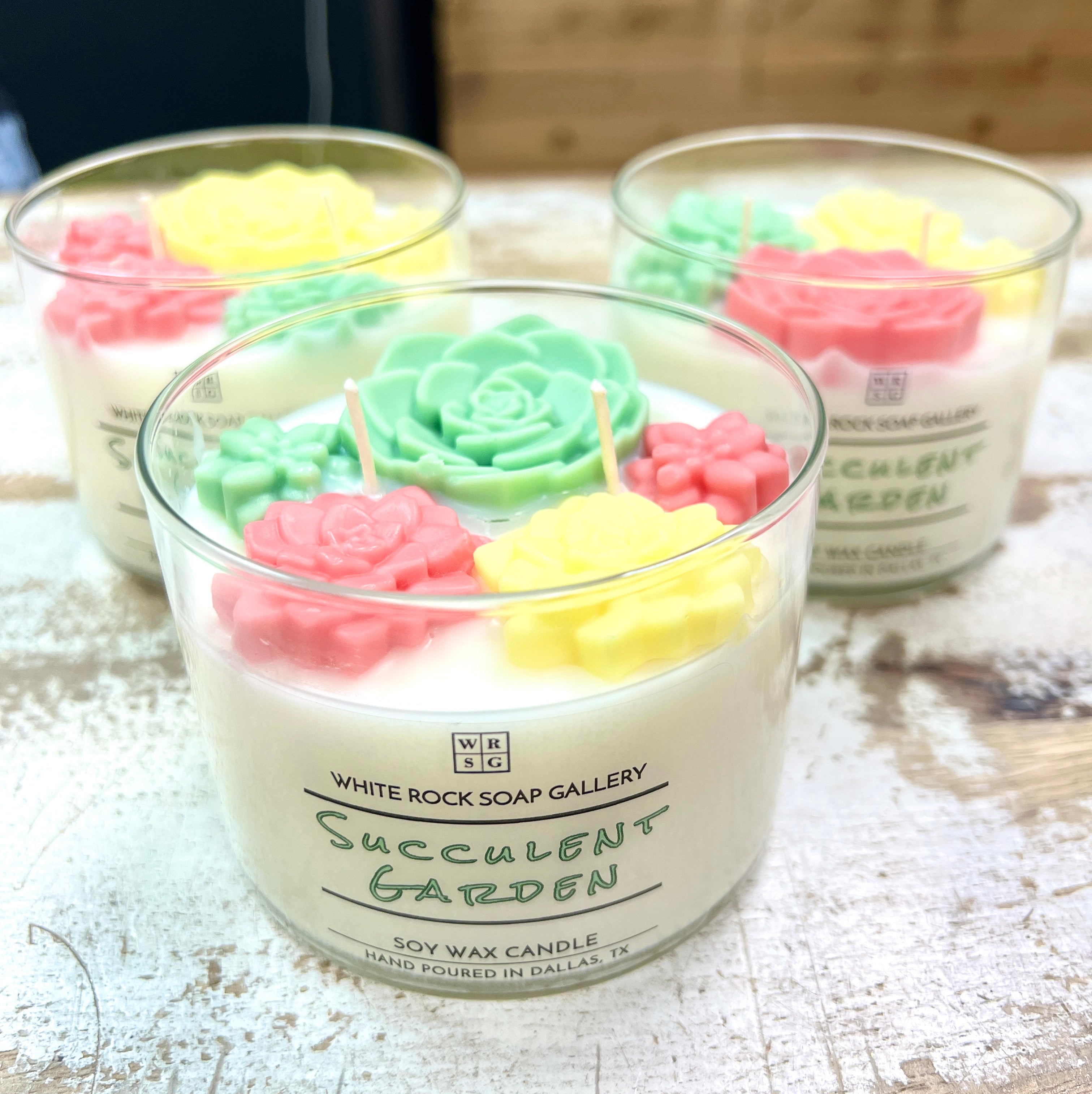 Succulent Garden Soy Wax Candle