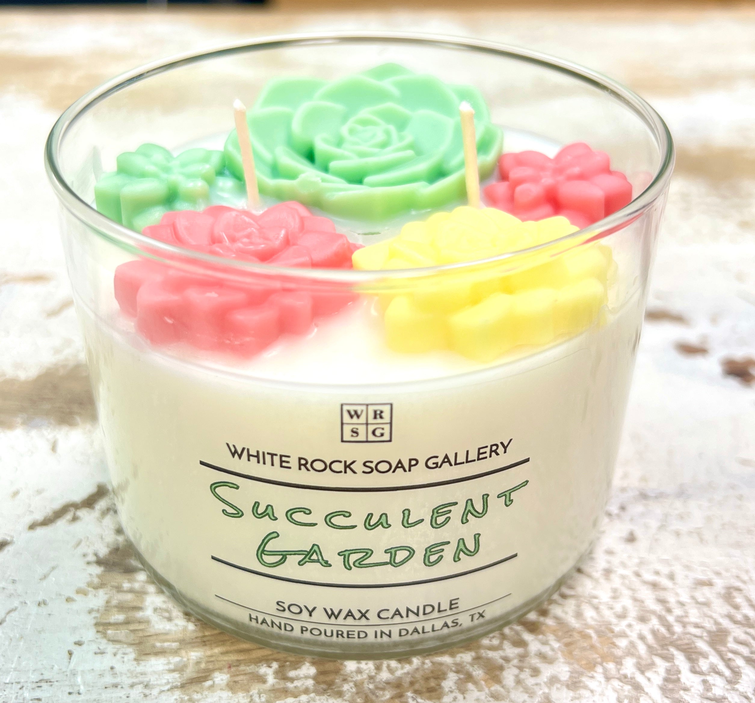 Succulent Garden Soy Wax Candle