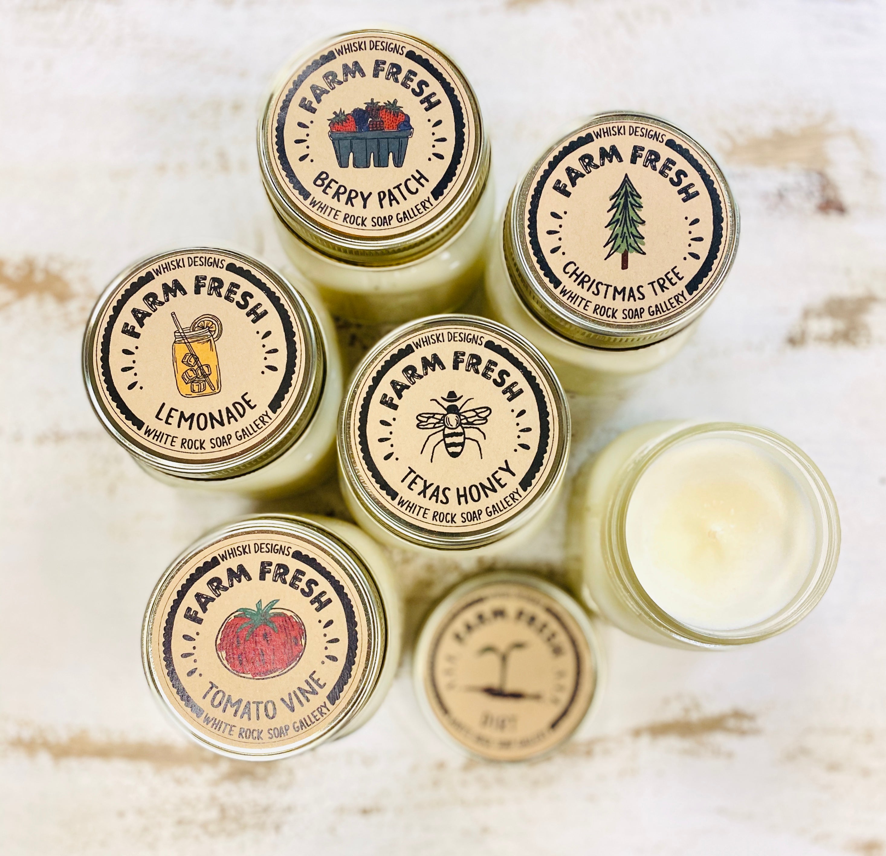 Soy Wax Candle - Whiski Farm Fresh