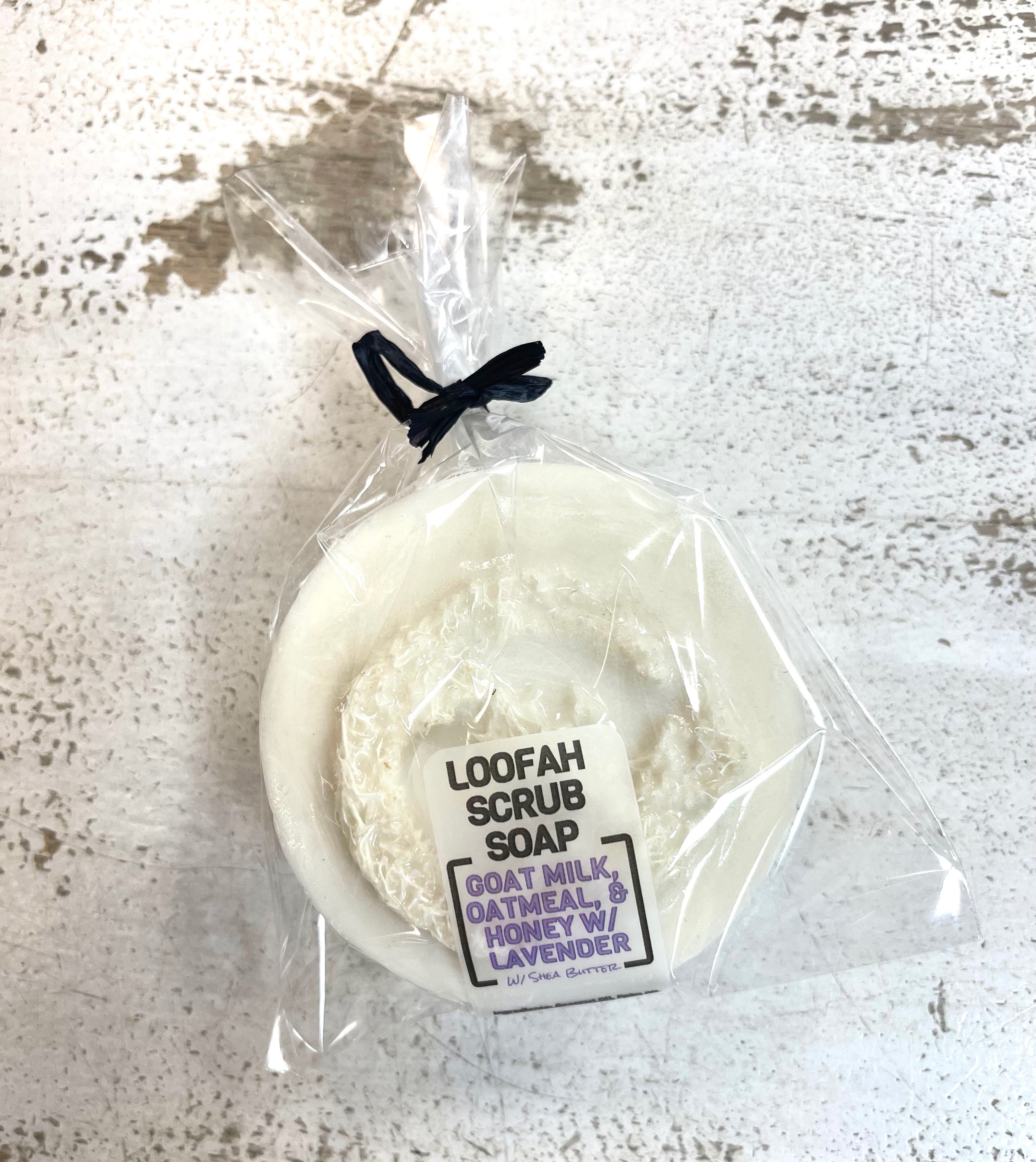 Loofah Soap - Goat's Milk with Lavender