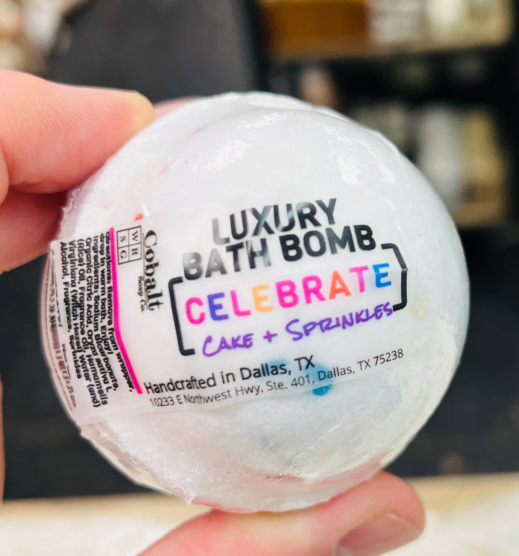 Bomba de baño de lujo Cobalt Soap Co. - ¡Celebre!