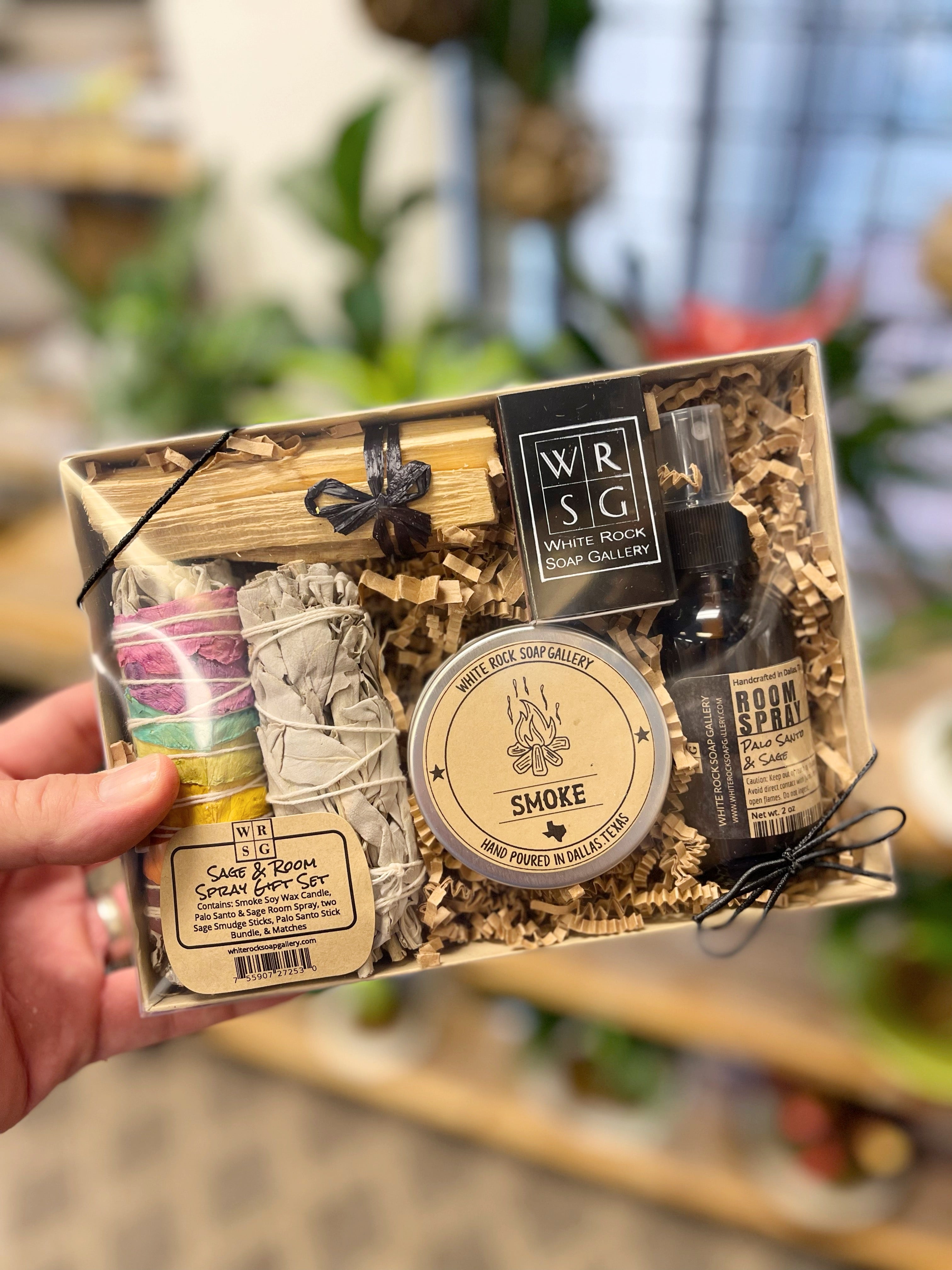 Set de regalo de salvia y ambientador